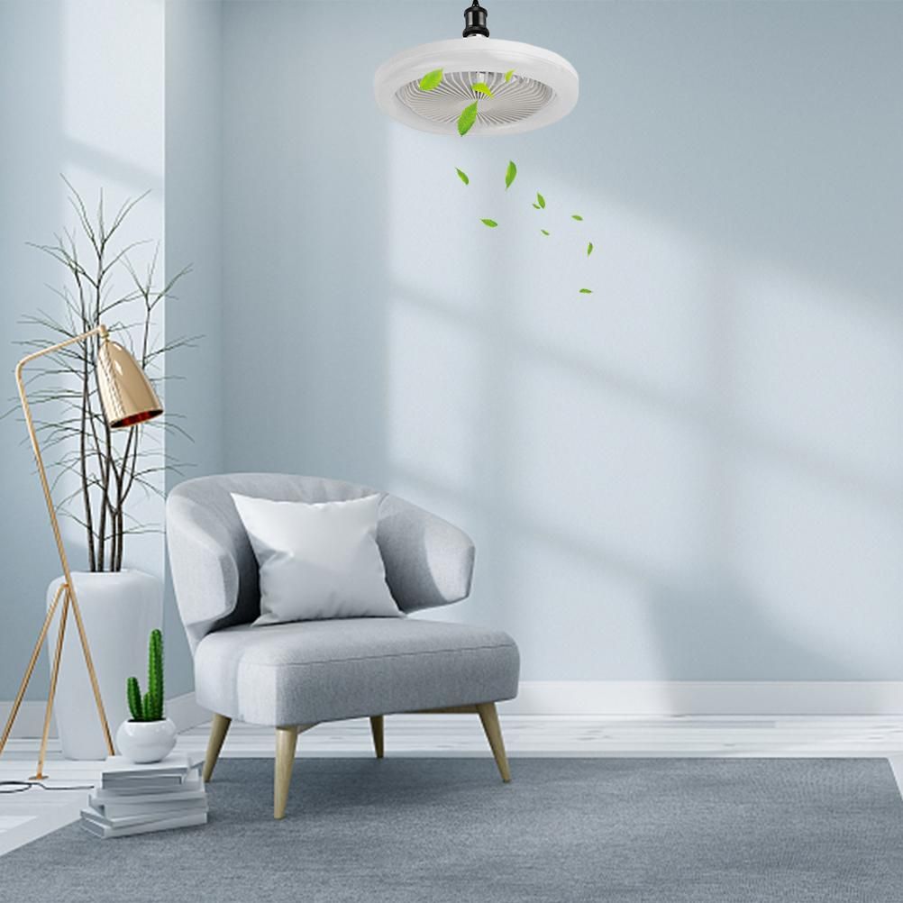 Ceiling Fans with Lighting 30W Dimmable Fan Lamp Modern Smart E27 Lamp Head Fan Light for Home Bedroom Living Room - Image 8