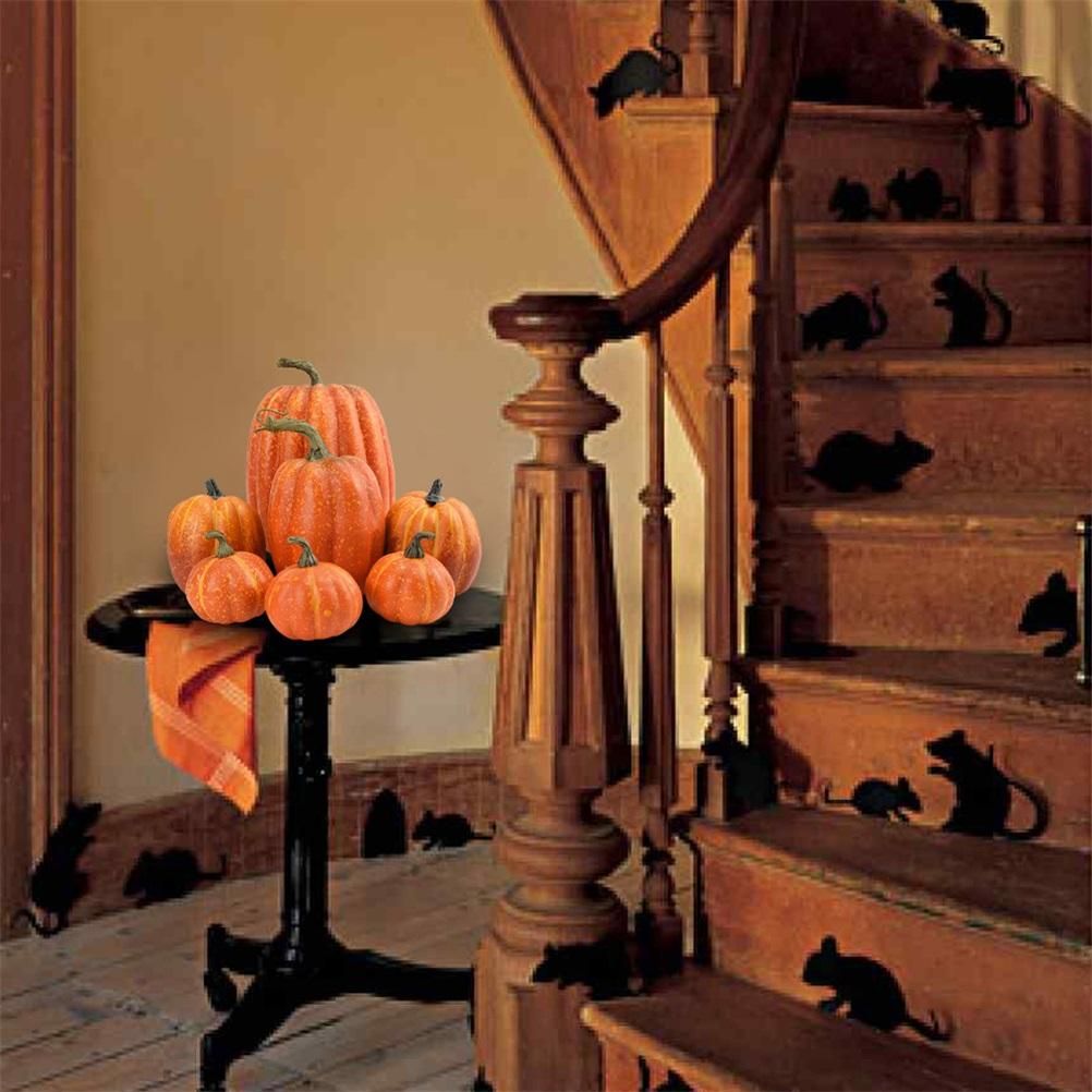 7PCS Simulation Pumpkin Model Artificial Pumpkin Decoration Home Table Decor for Thanksgiving and Halloween - Image 8