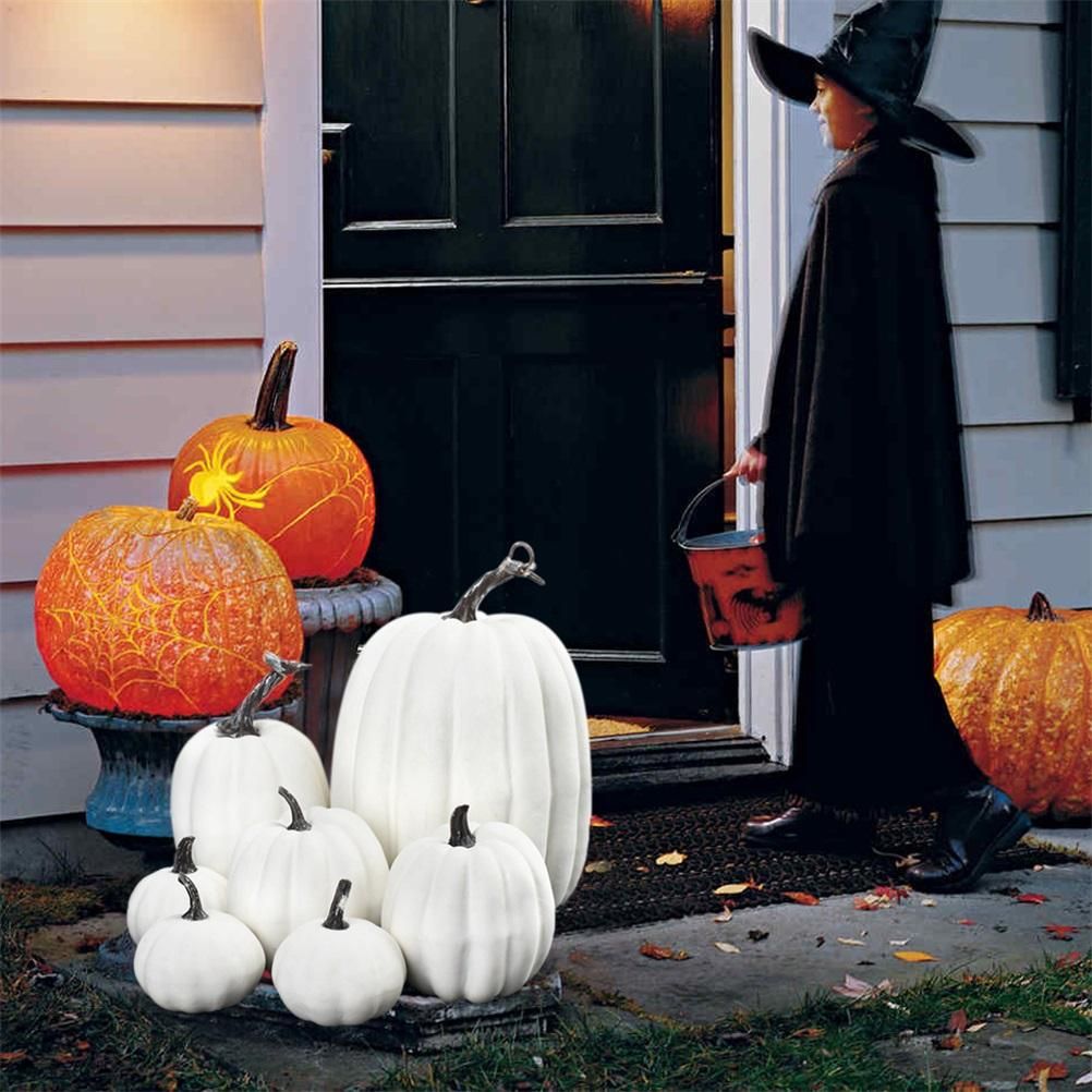 7PCS Simulation Pumpkin Model Artificial Pumpkin Decoration Home Table Decor for Thanksgiving and Halloween - Image 8