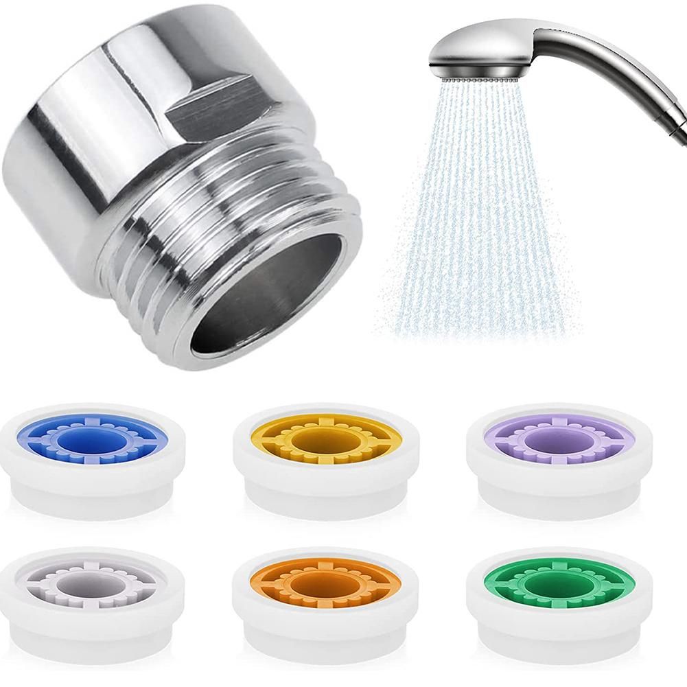 Shower Flow Limiter with 1/2 Thread Diameter Shower Water Saving for Shower Head Power Reduction Limiter for Kitchen Bathroom - Image 1