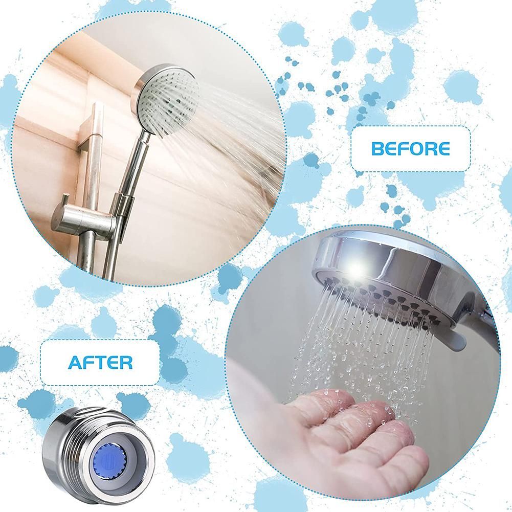 Shower Flow Limiter with 1/2 Thread Diameter Shower Water Saving for Shower Head Power Reduction Limiter for Kitchen Bathroom - Image 5