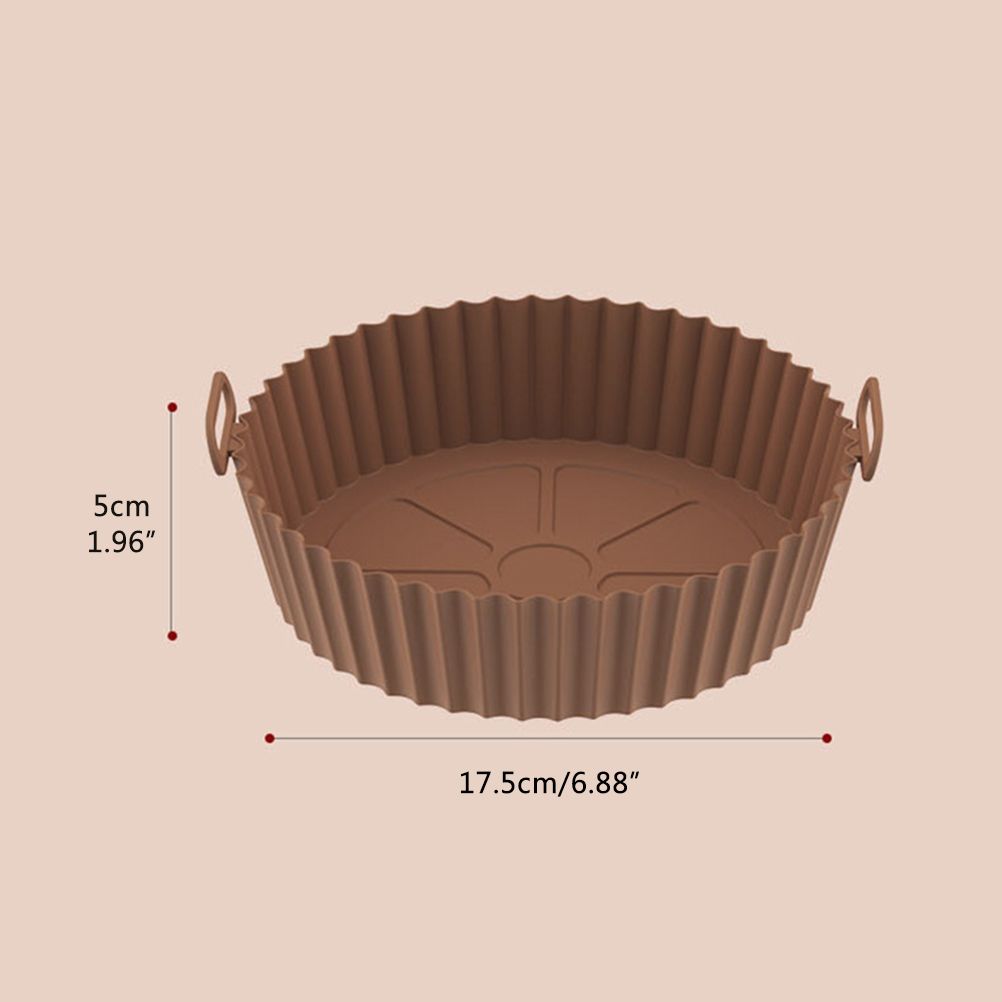 Air Fryer Silicone Pots Reusable Silicone Air Fryer Liner Basket High Temperature Resistance Food Grade Silicone Liner - Image 2