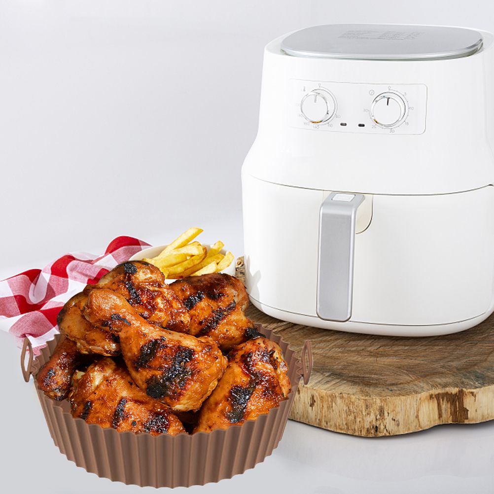 Air Fryer Silicone Pots Reusable Silicone Air Fryer Liner Basket High Temperature Resistance Food Grade Silicone Liner - Image 3