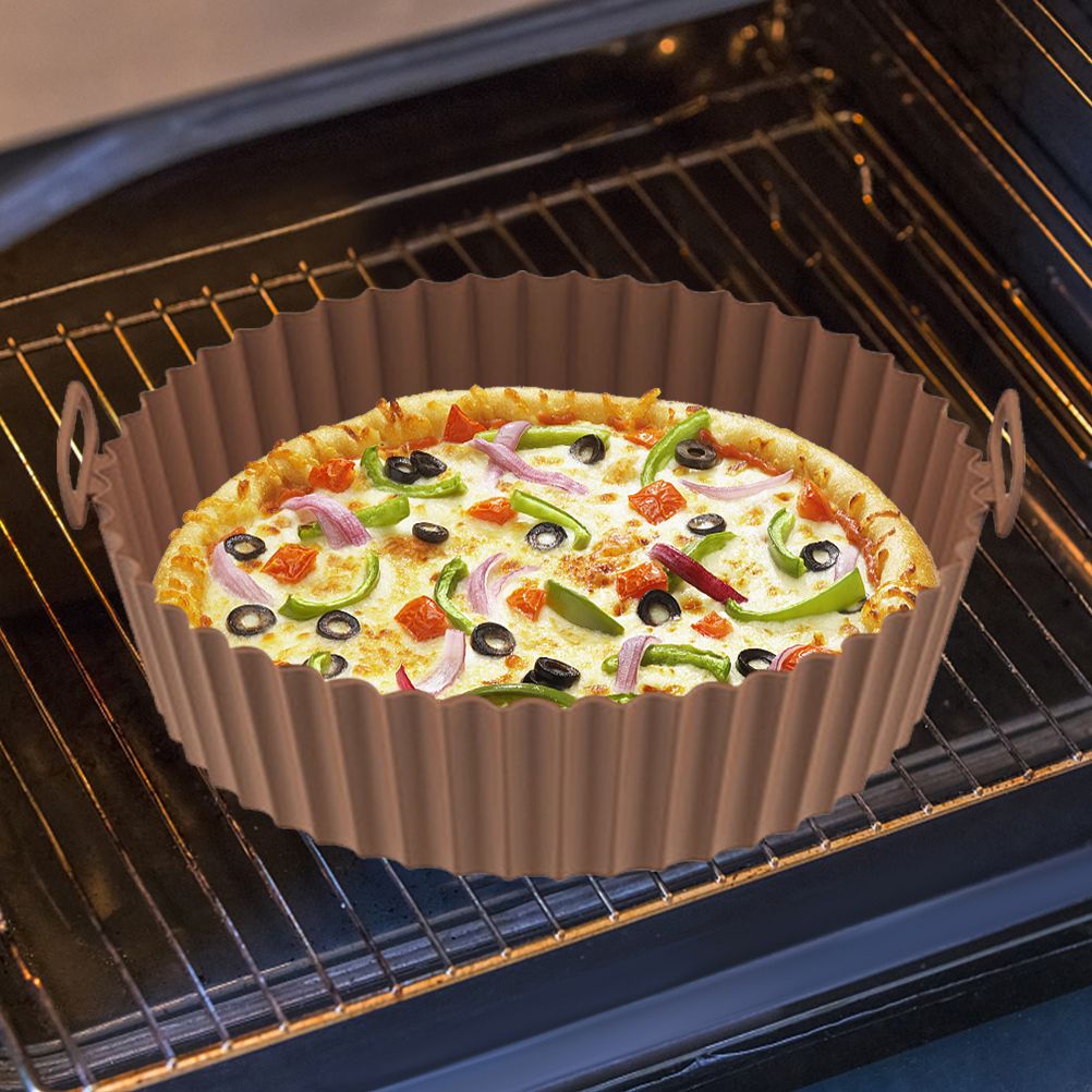 Air Fryer Silicone Pots Reusable Silicone Air Fryer Liner Basket High Temperature Resistance Food Grade Silicone Liner - Image 4