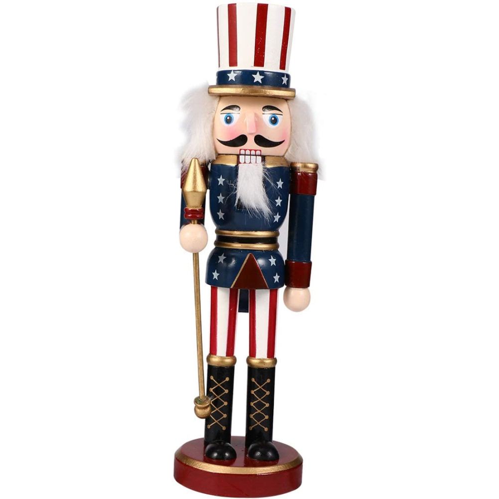 25CM Fairy Tale Figure Figurine Wooden Craft Ornaments Table Desktop Collectible Decor Christmas New Year Decorations Gifts - Image 1