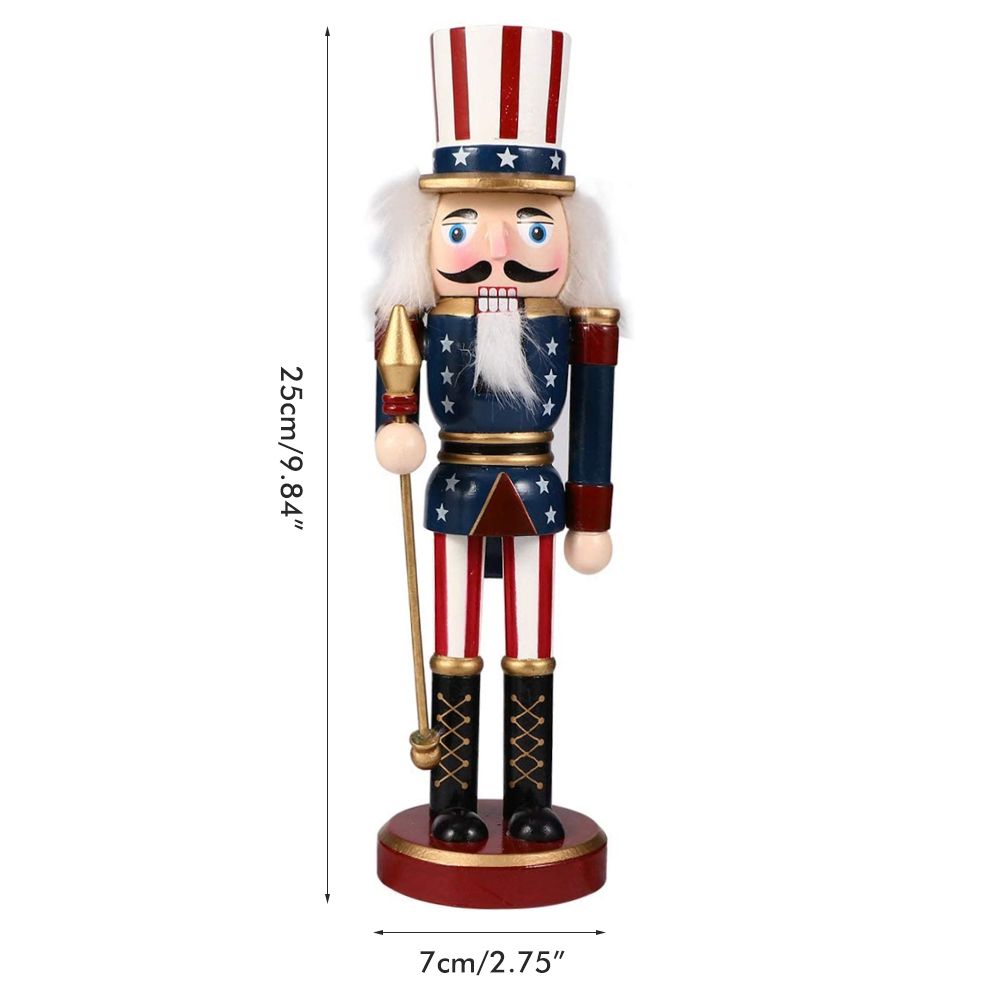 25CM Fairy Tale Figure Figurine Wooden Craft Ornaments Table Desktop Collectible Decor Christmas New Year Decorations Gifts - Image 2