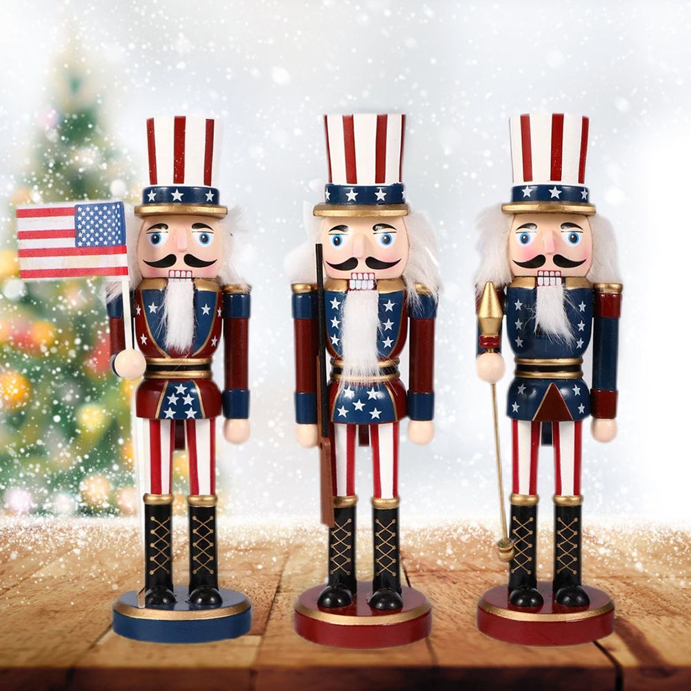 25CM Fairy Tale Figure Figurine Wooden Craft Ornaments Table Desktop Collectible Decor Christmas New Year Decorations Gifts - Image 3
