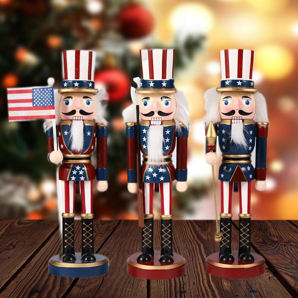 25CM Fairy Tale Figure Figurine Wooden Craft Ornaments Table Desktop Collectible Decor Christmas New Year Decorations Gifts - Image 4