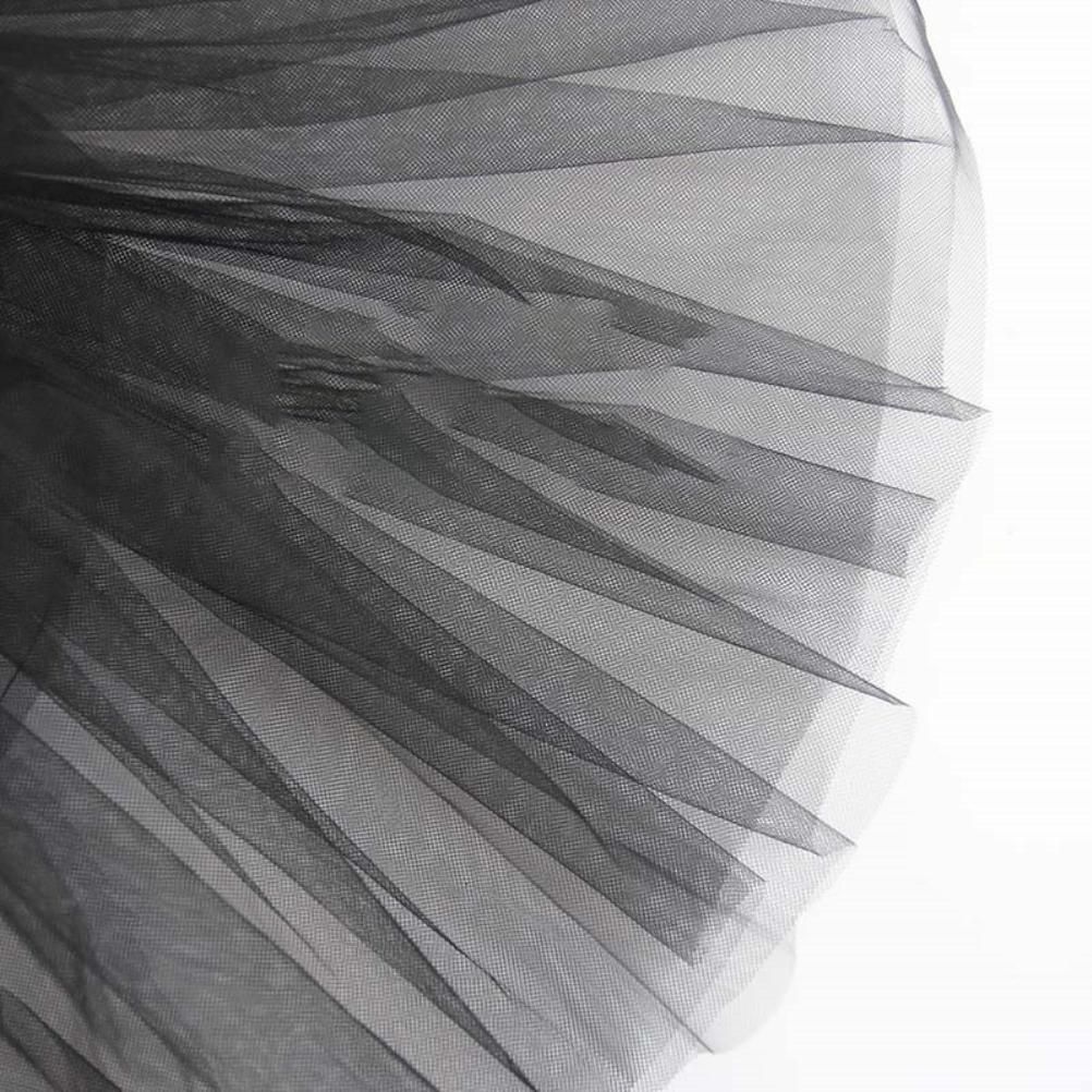 4Pcs Girls Halloween Cosplay Costume Dress Up Dress Black Mesh Skirt with Headband Bat Wing Wand Halloween Party Cosplay Props - Image 5