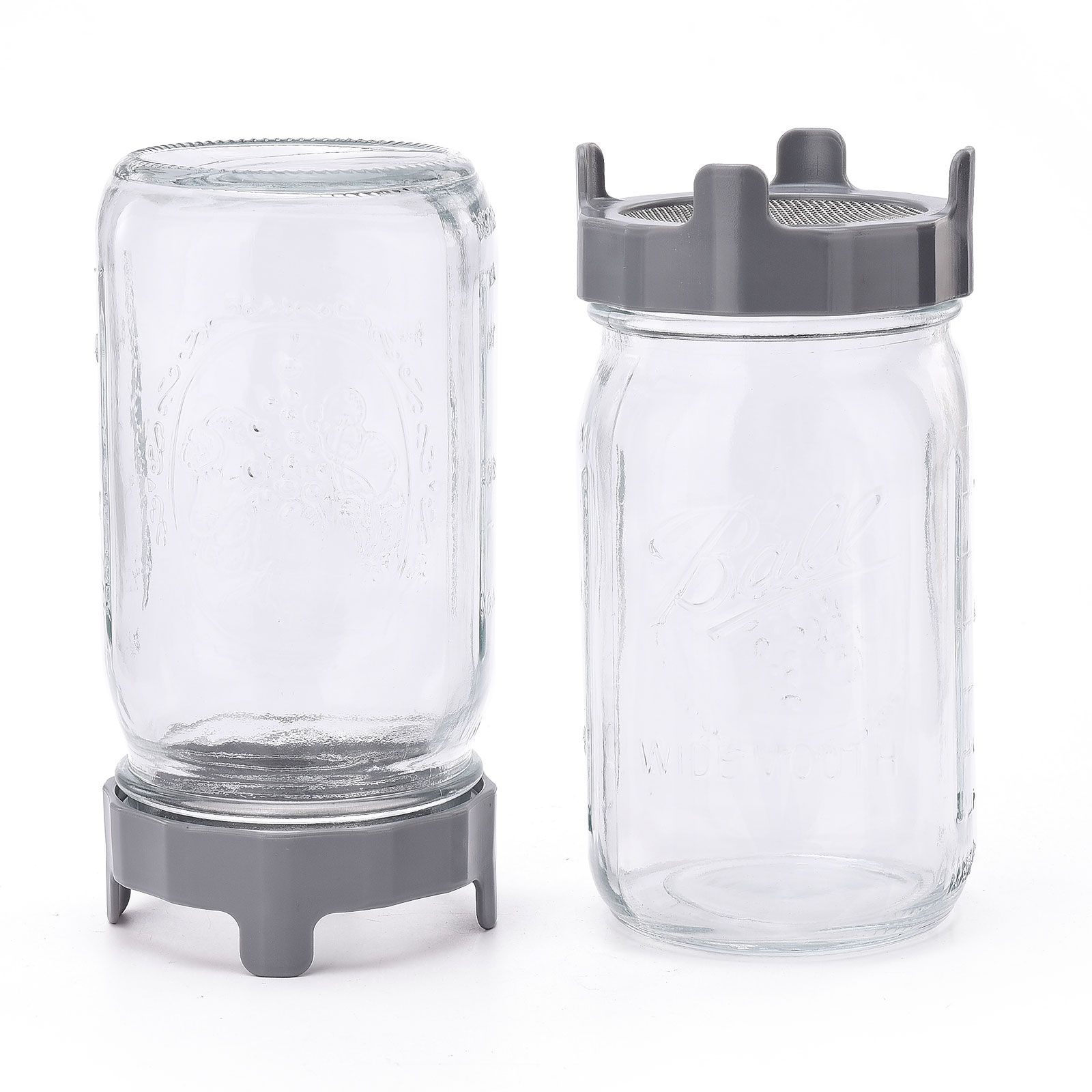 ABS Sprout Lid with Stainless Steel Screen for Wide Mouth Mason Jars - Image 6