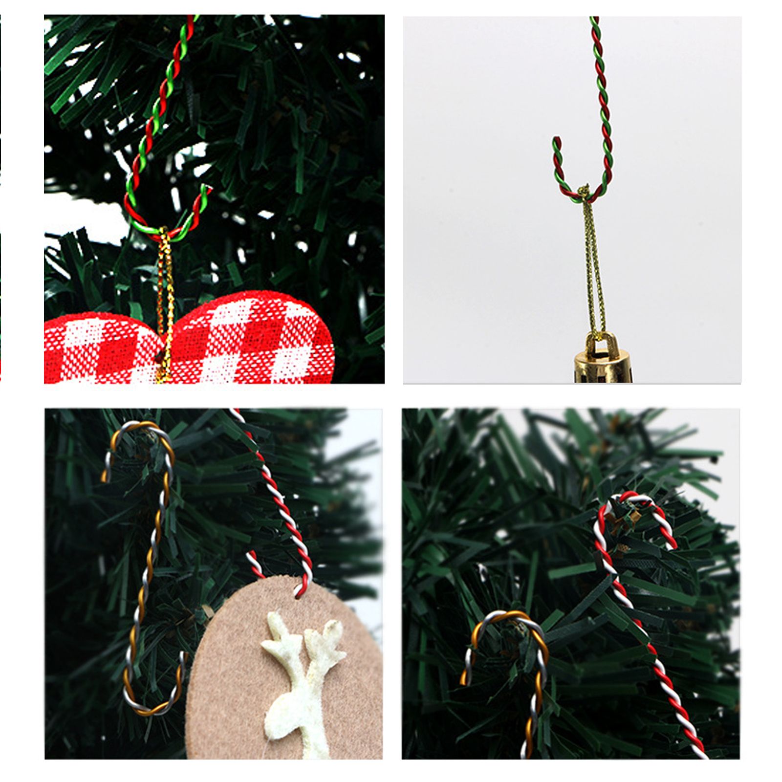 S Shaped Christmas Ornament Hooks Metal Unique Exquisite Decorative Christmas Ornament Hooks Hangers - Image 3