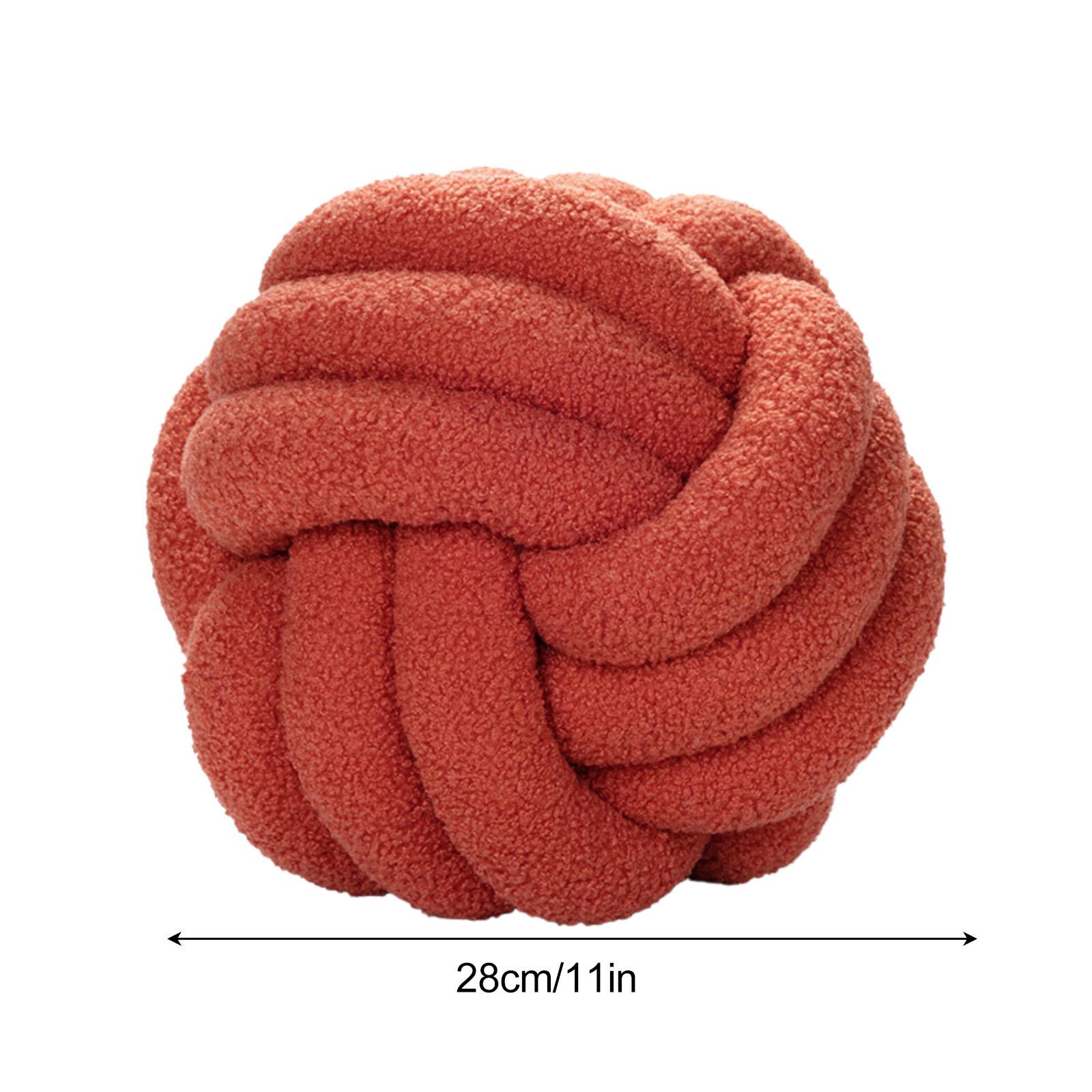 Knot Pillow Hand Knit Knotted Balls Pillow Shaped Decorative Throw Pillows for Living Room Bed Decoration - Image 4