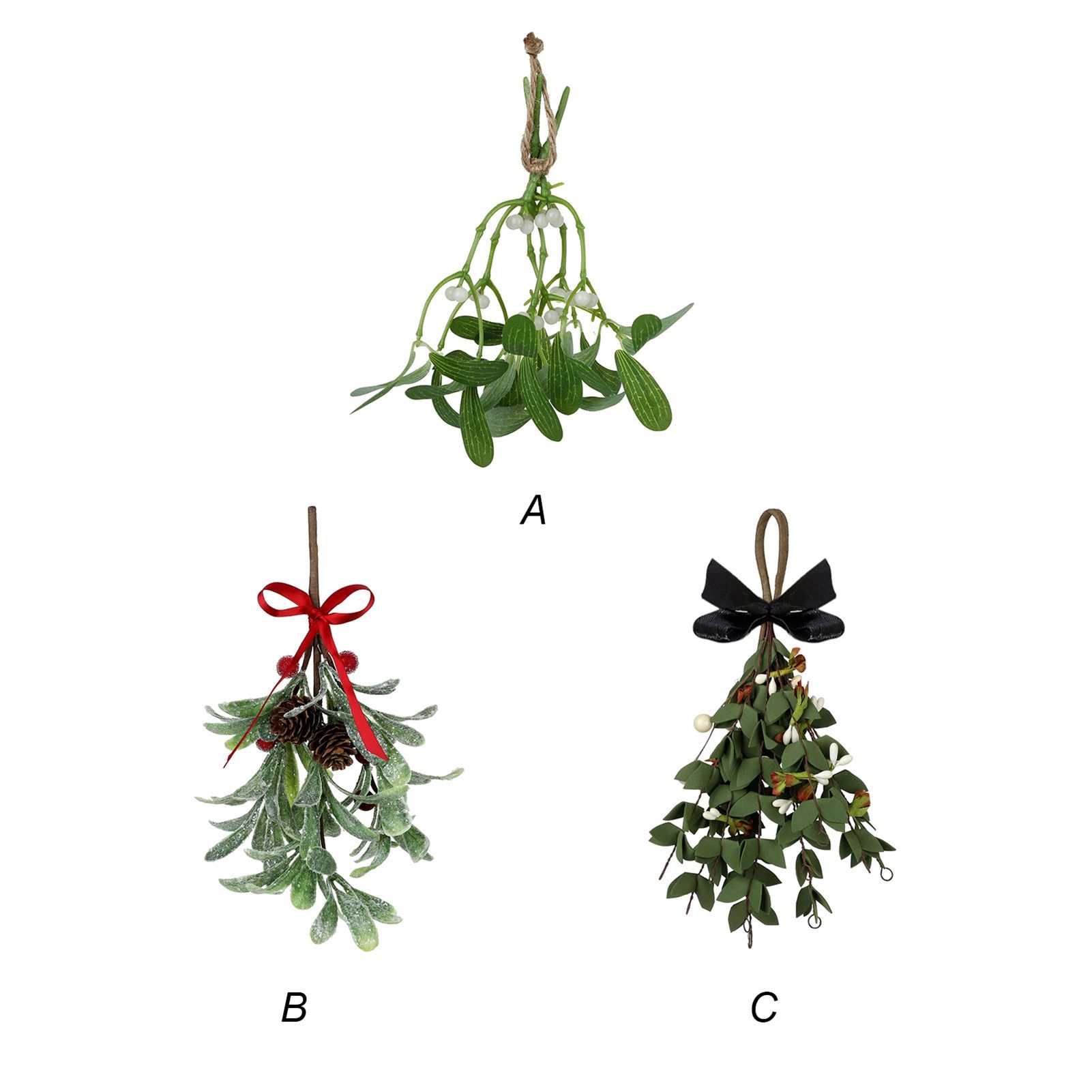 Artificial Mistletoe Leaves Christmas Decoration - Image 1