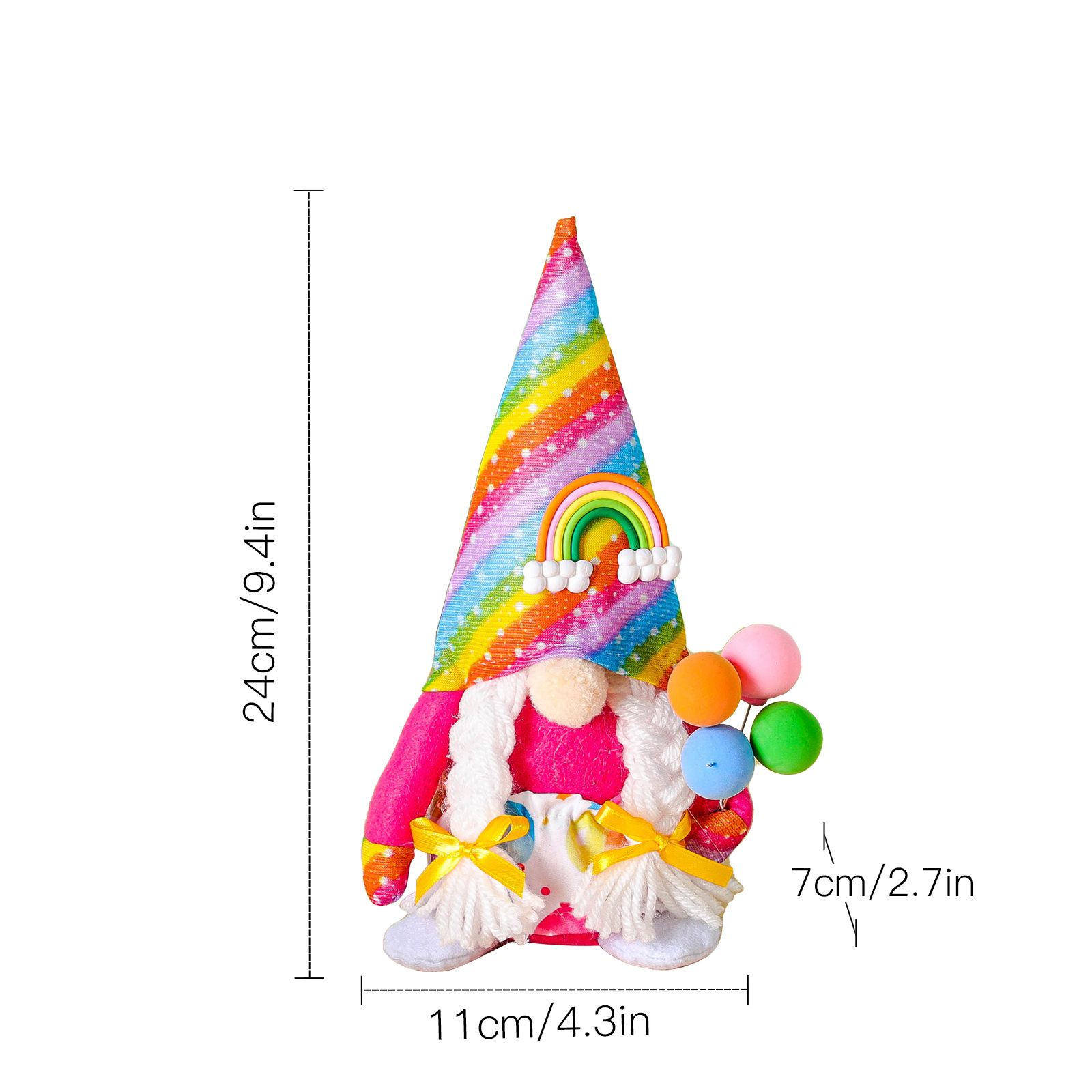 Birthday Rudolph Doll Decoration Doll Dwarf Prop Cartoon Doll - Image 7