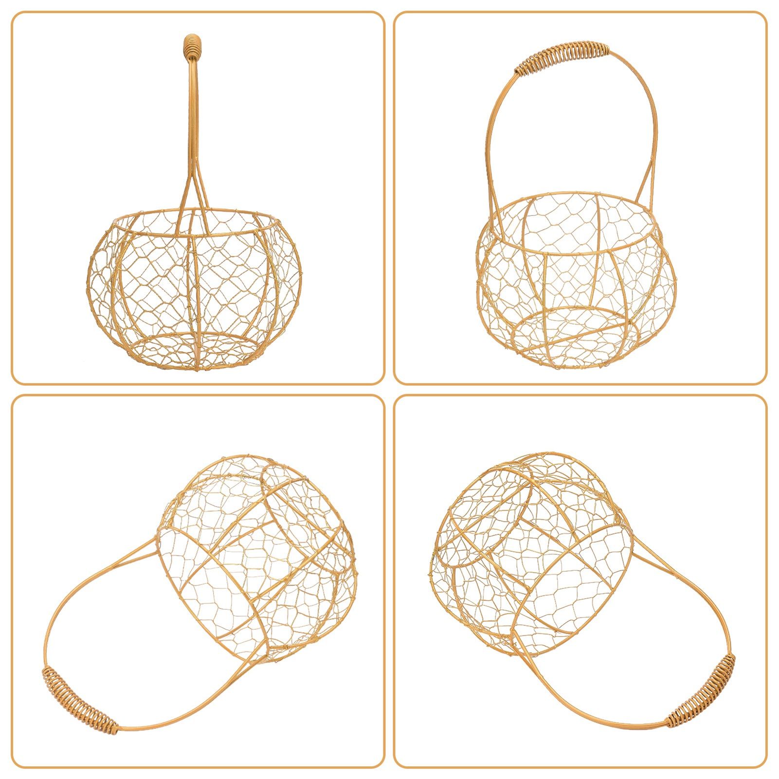 Metal Wire Lantern Basket Wedding Gift Basket Wedding Candy Box - Image 6