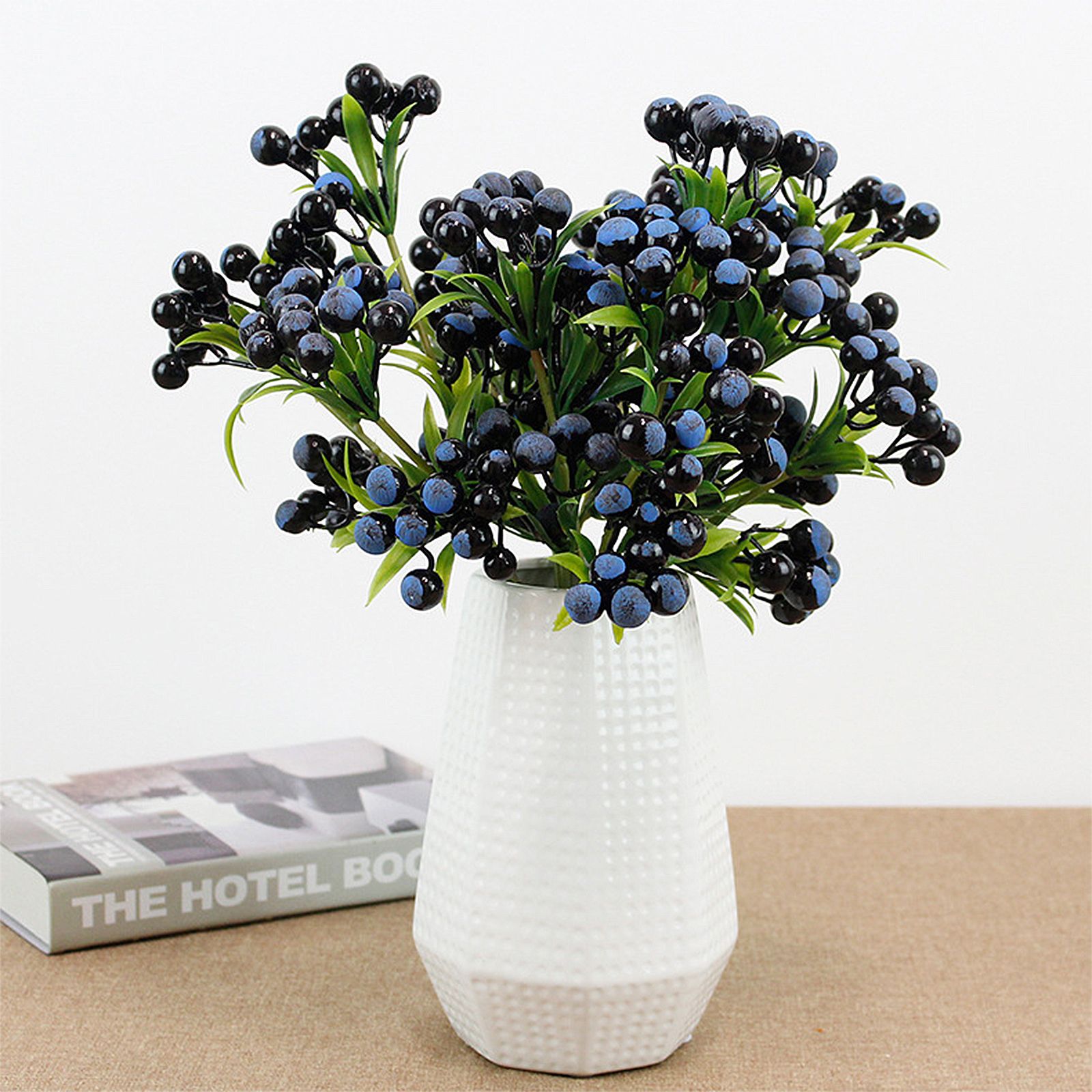 Christmas Berry Branches 3 Forks Simulation Foam Berry Picks Home Decoration - Image 7