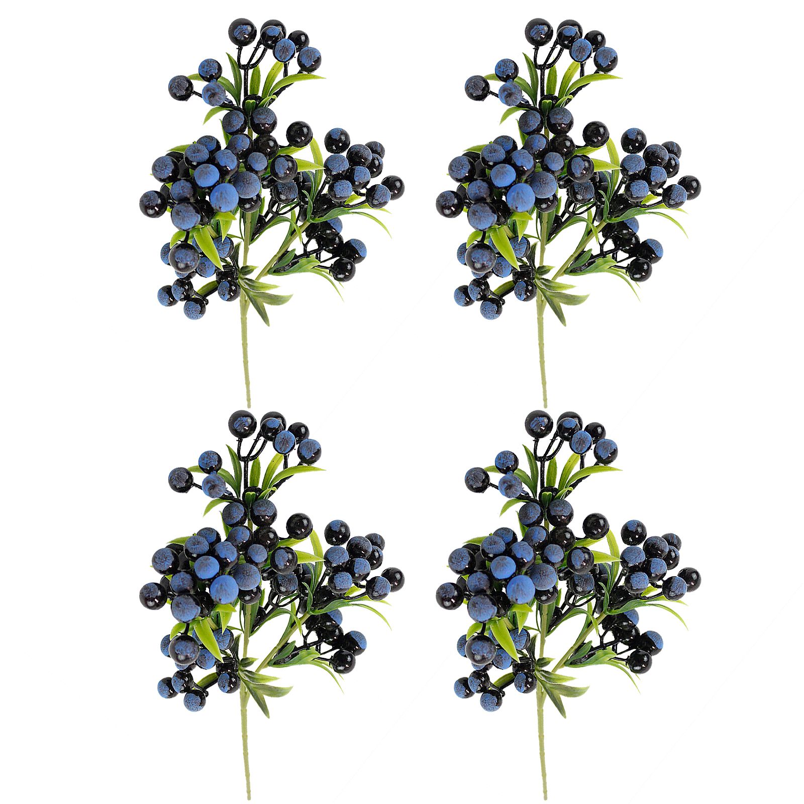 Christmas Berry Branches 3 Forks Simulation Foam Berry Picks Home Decoration - Image 1
