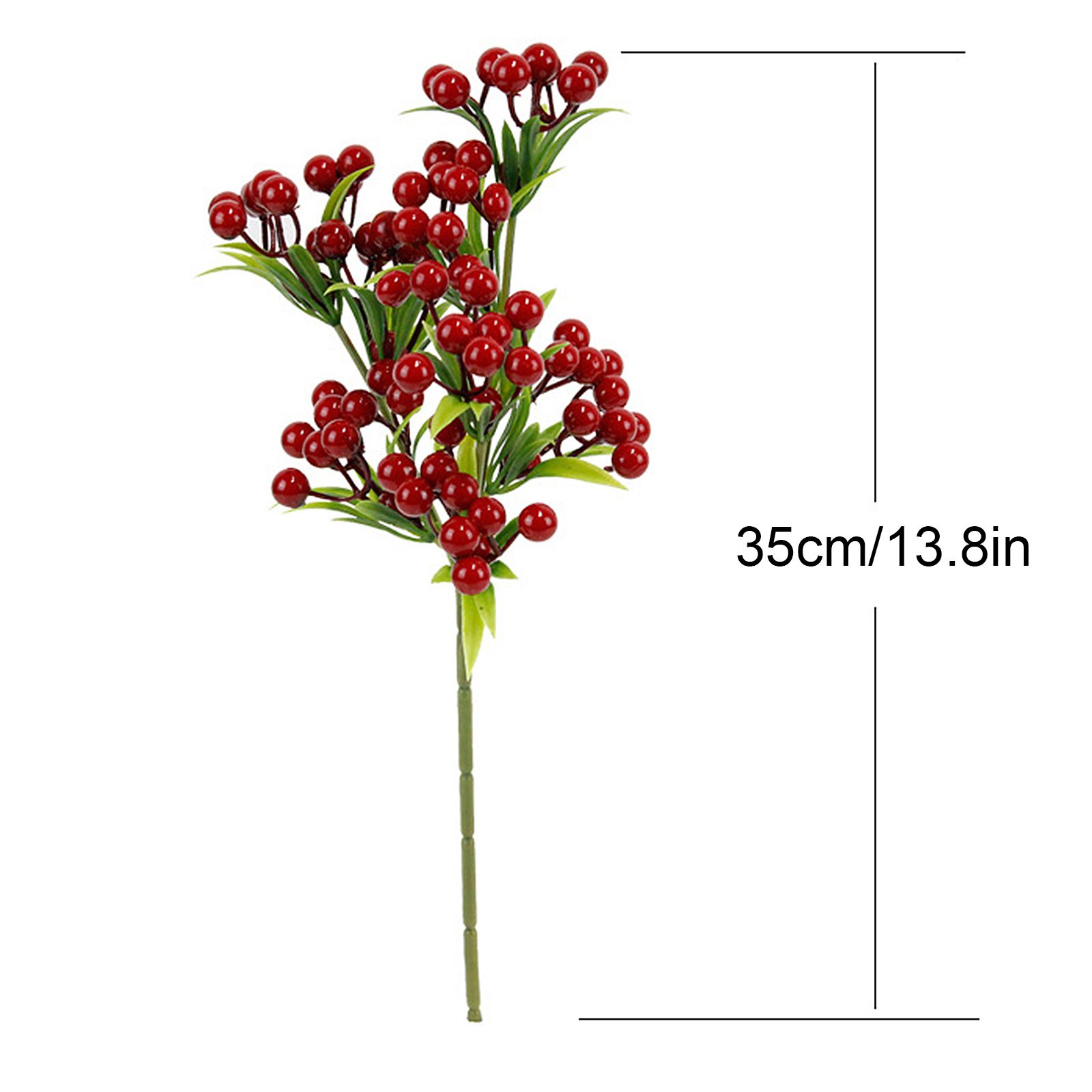 Christmas Berry Branches 3 Forks Simulation Foam Berry Picks Home Decoration - Image 4