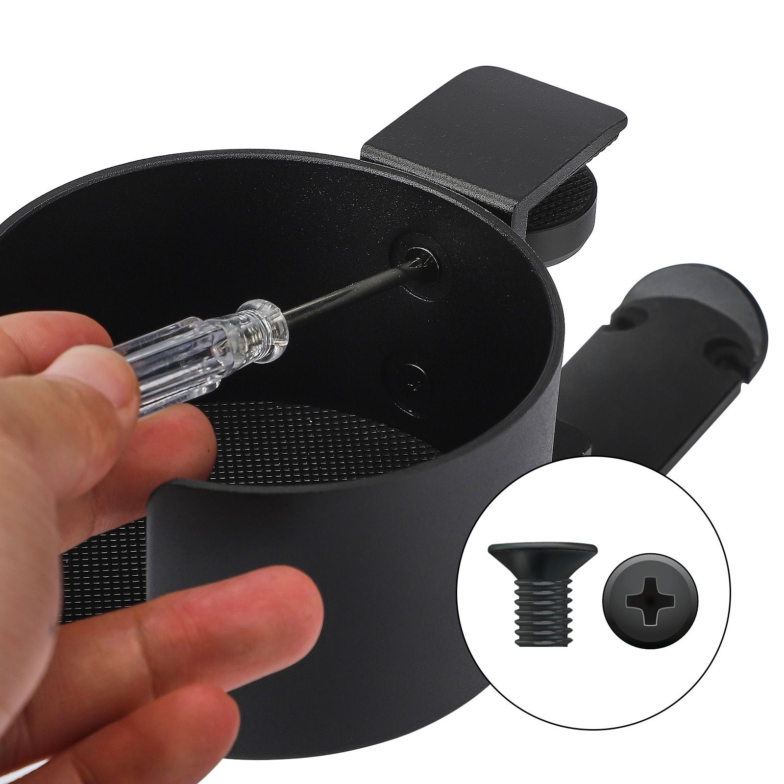 Desk Cup Holder with Headphone Hanger - Image 4