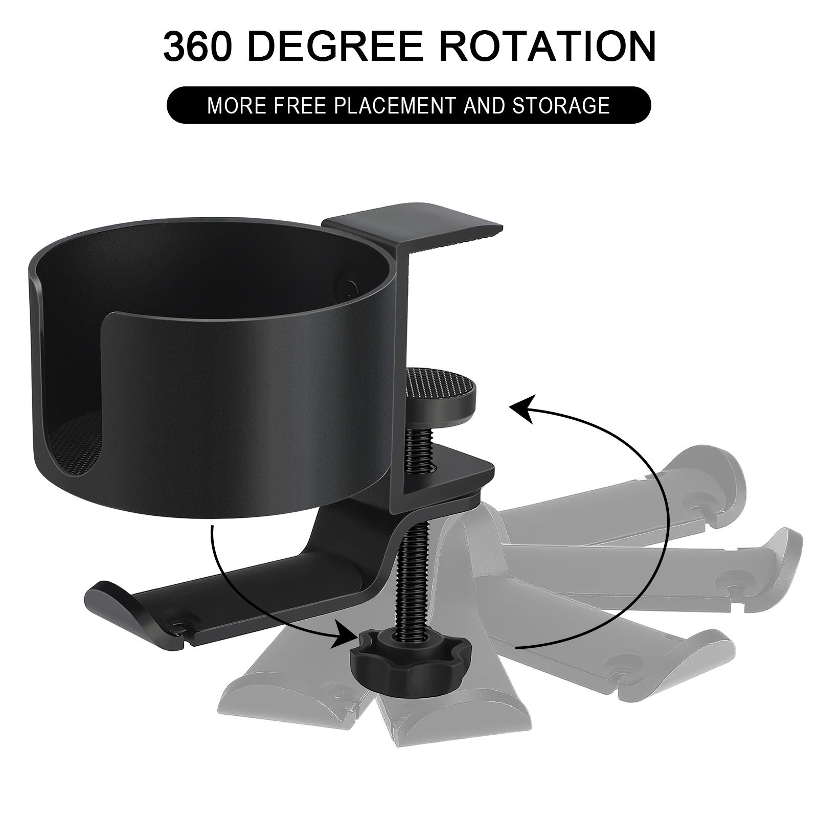 Desk Cup Holder with Headphone Hanger - Image 5