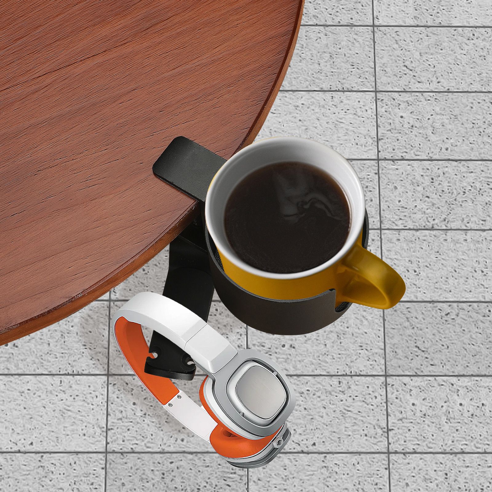 Desk Cup Holder with Headphone Hanger - Image 7