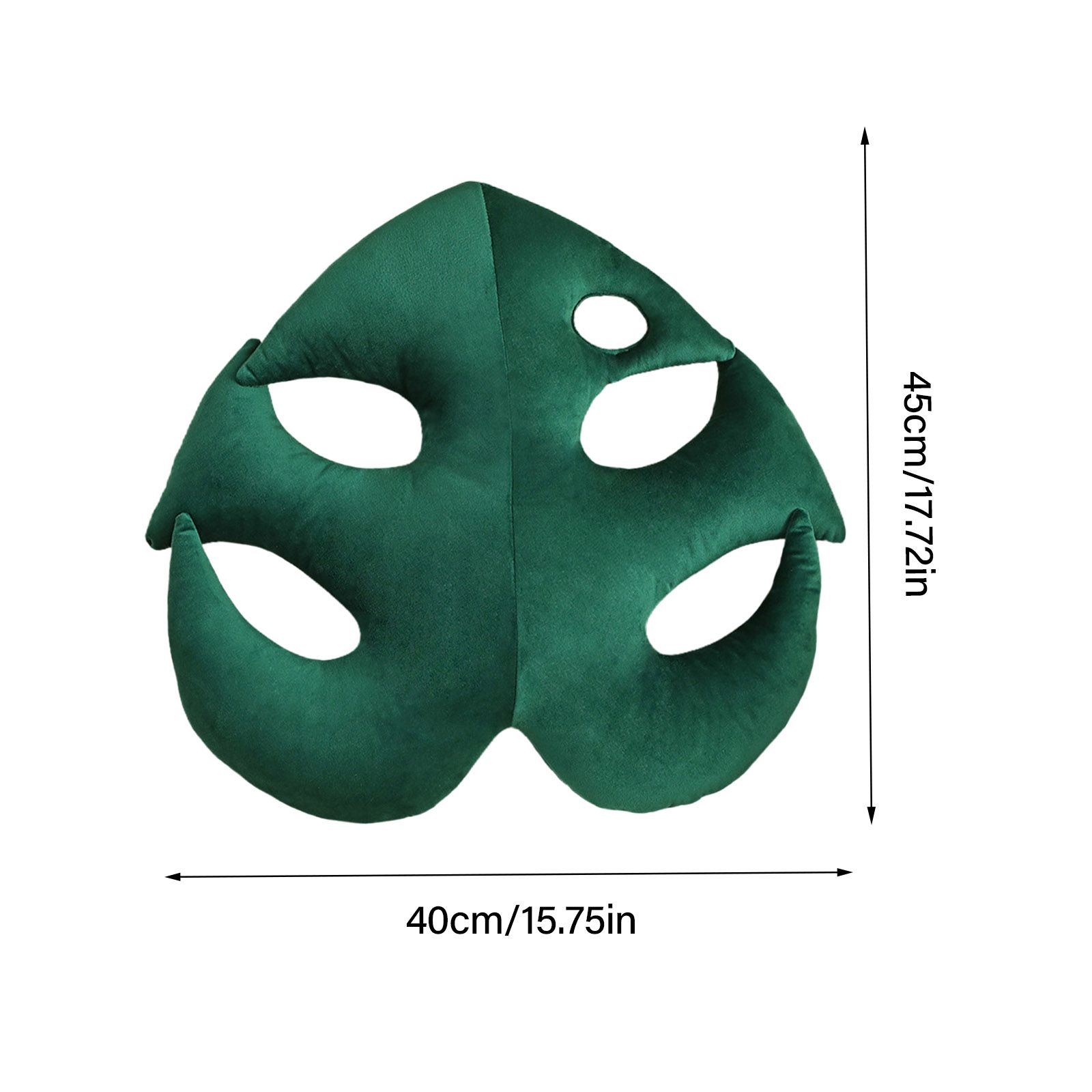Turtle Back Bamboo Sofa Pillow Cushion Leaf Shaped Throw Pillow - Image 2