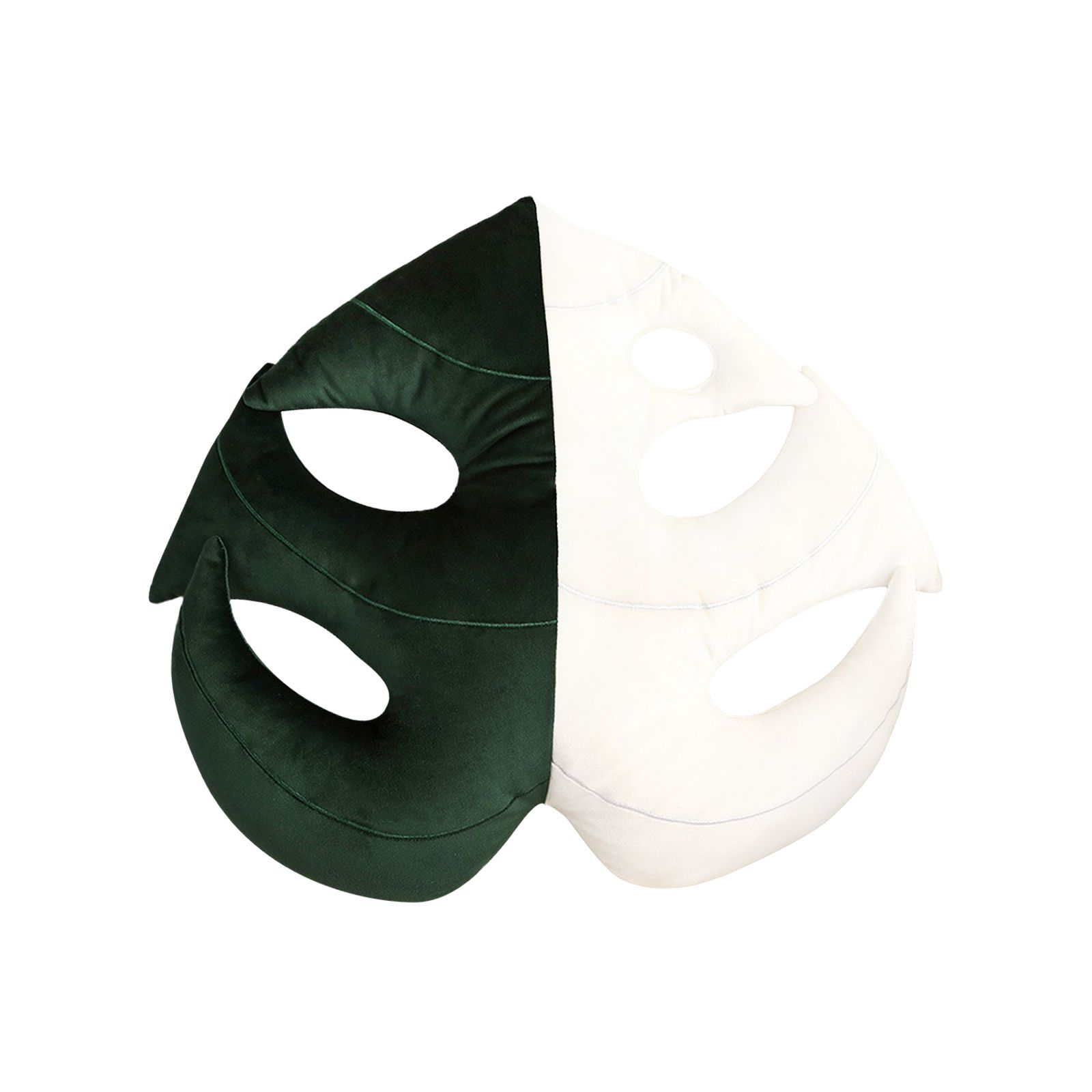 Turtle Back Bamboo Sofa Pillow Cushion Leaf Shaped Throw Pillow - Image 1