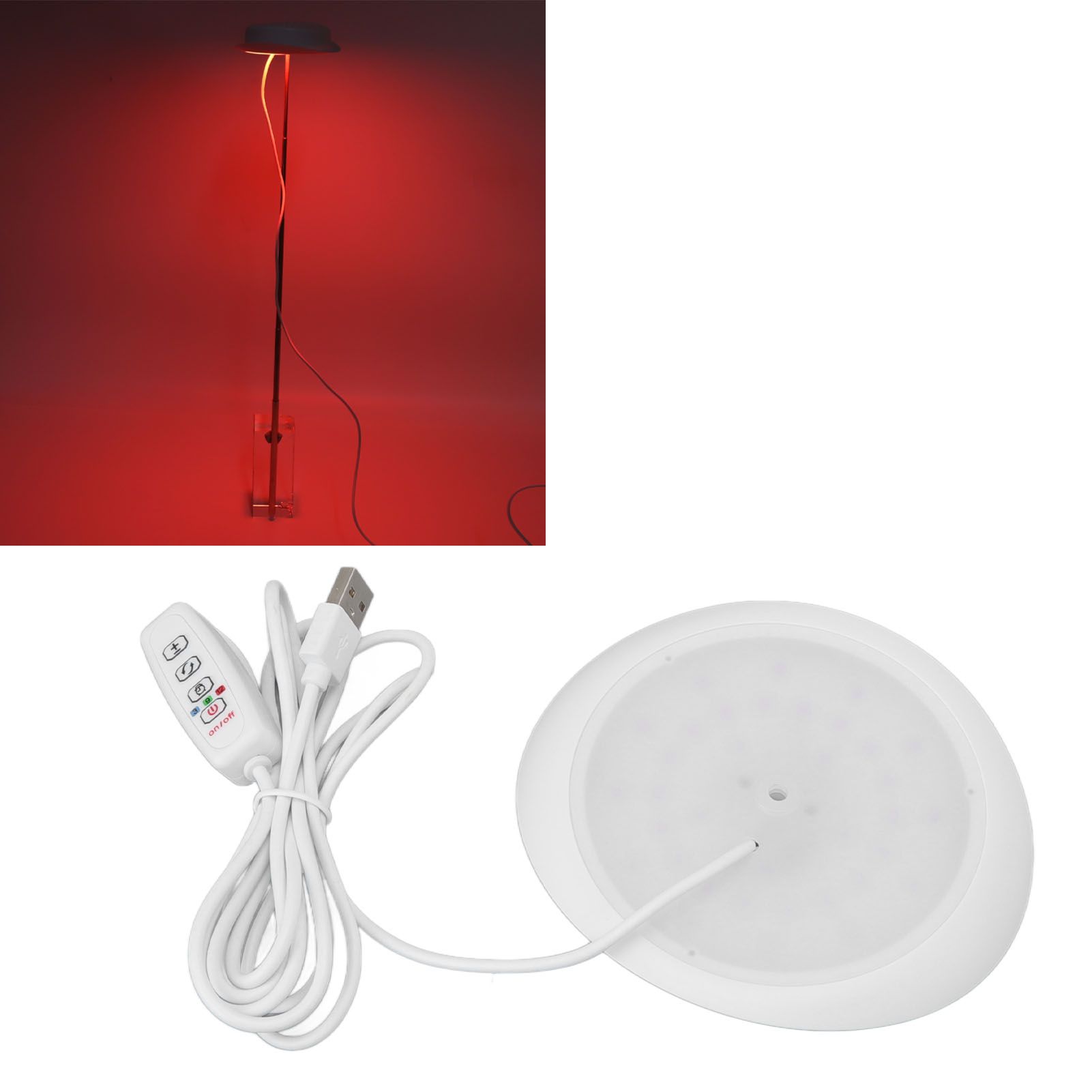 LED Plant Grow Light 3 Modes Timing USB Powered Adjustable Brightness Height Plant Growing Lamp for Succulent Cactus - Image 7