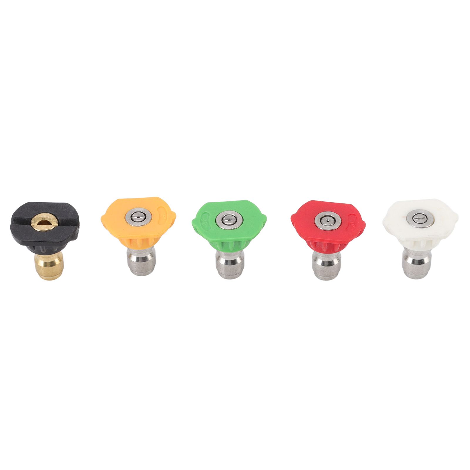 5PCS Pressure Washer Nozzle Big Fan Shape Power Washer Nozzle Tips Rinse Jet Stream Nozzle Kit 045 1.311mm / 0.05in - Image 1
