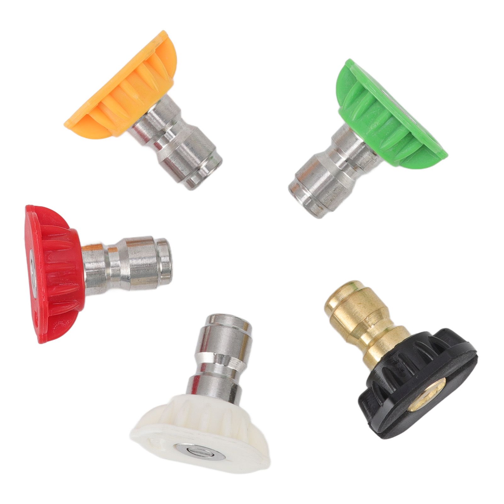 5PCS Pressure Washer Nozzle Big Fan Shape Power Washer Nozzle Tips Rinse Jet Stream Nozzle Kit 055 1.449mm / 0.06in - Image 4