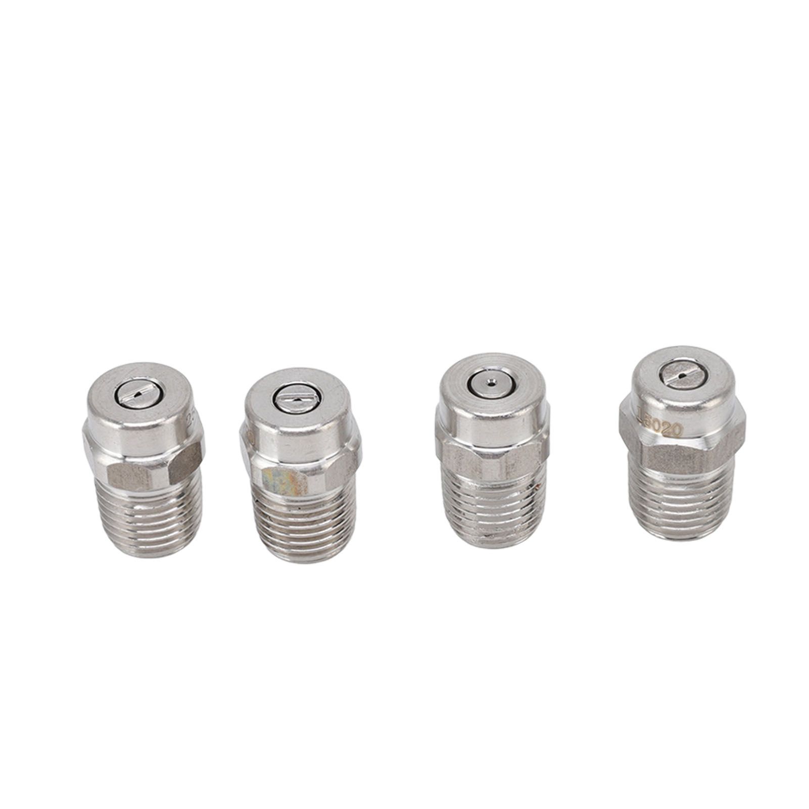 4Pcs Threaded Nozzles 22mm 304 Stainless Steel G1/4 External Thread Pressure Washer Accessories 0.874mm/0.03in Hole Diameter - Image 1