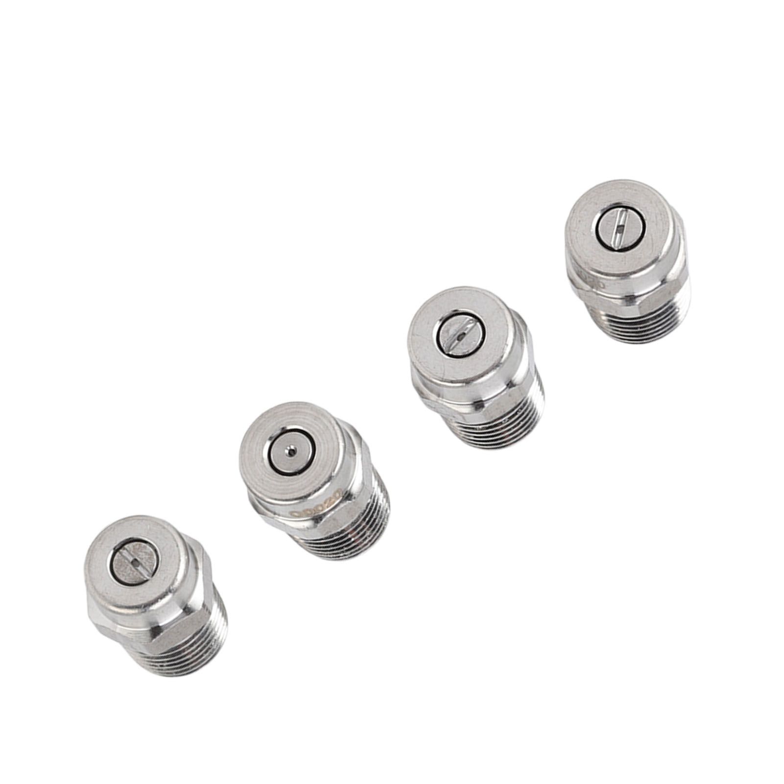 4Pcs Threaded Nozzles 22mm 304 Stainless Steel G1/4 External Thread Pressure Washer Accessories 0.874mm/0.03in Hole Diameter - Image 3
