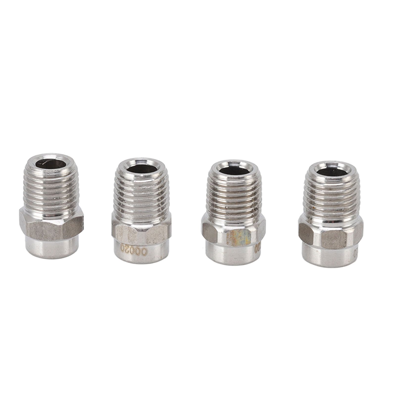 4Pcs Threaded Nozzles 22mm 304 Stainless Steel G1/4 External Thread Pressure Washer Accessories 0.874mm/0.03in Hole Diameter - Image 5