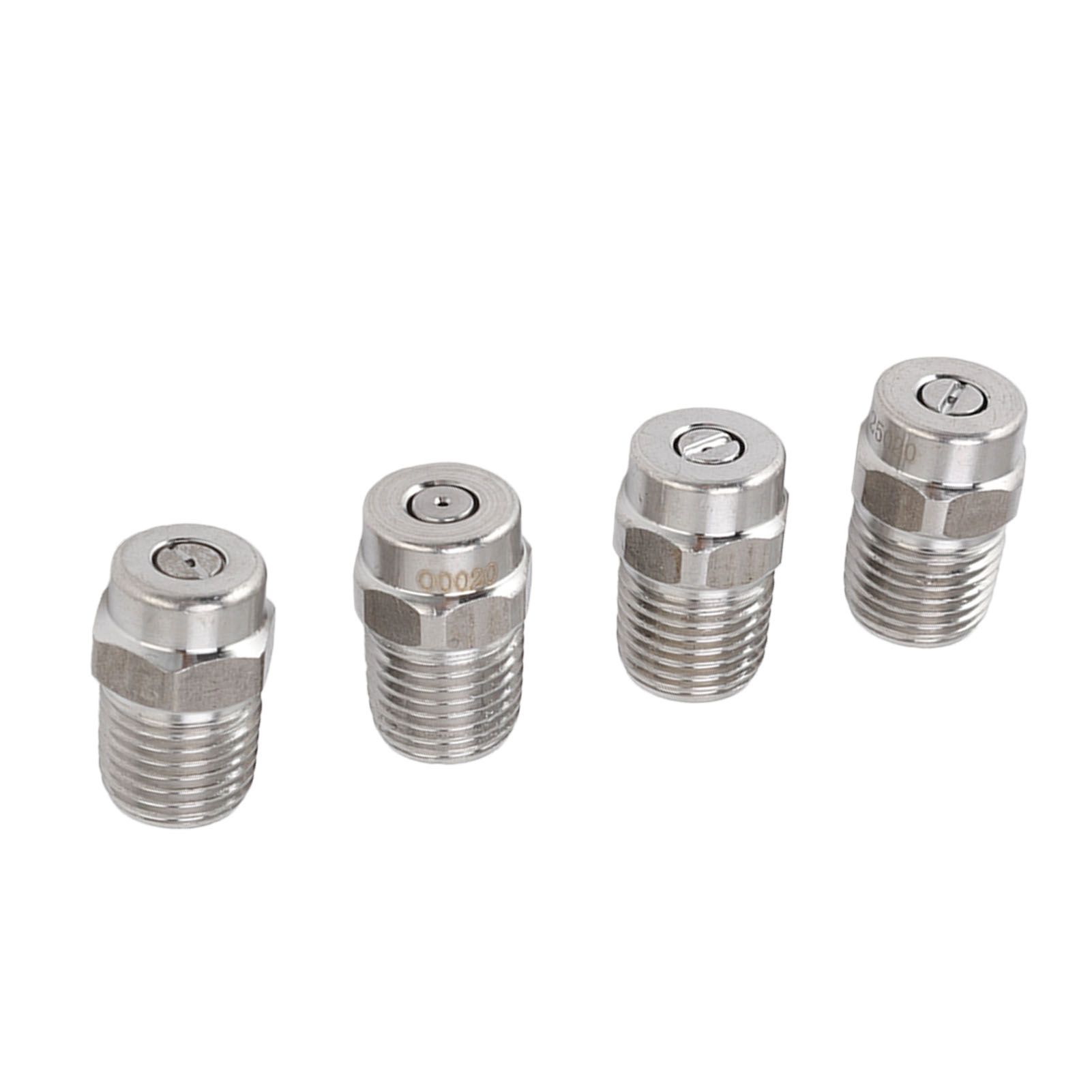4Pcs Threaded Nozzles 22mm 304 Stainless Steel G1/4 External Thread Pressure Washer Accessories 0.874mm/0.03in Hole Diameter - Image 7