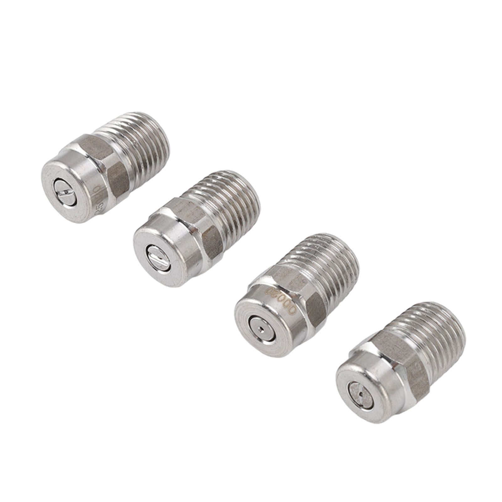 4Pcs Threaded Nozzles 22mm 304 Stainless Steel G1/4 External Thread Pressure Washer Accessories 0.874mm/0.03in Hole Diameter - Image 8