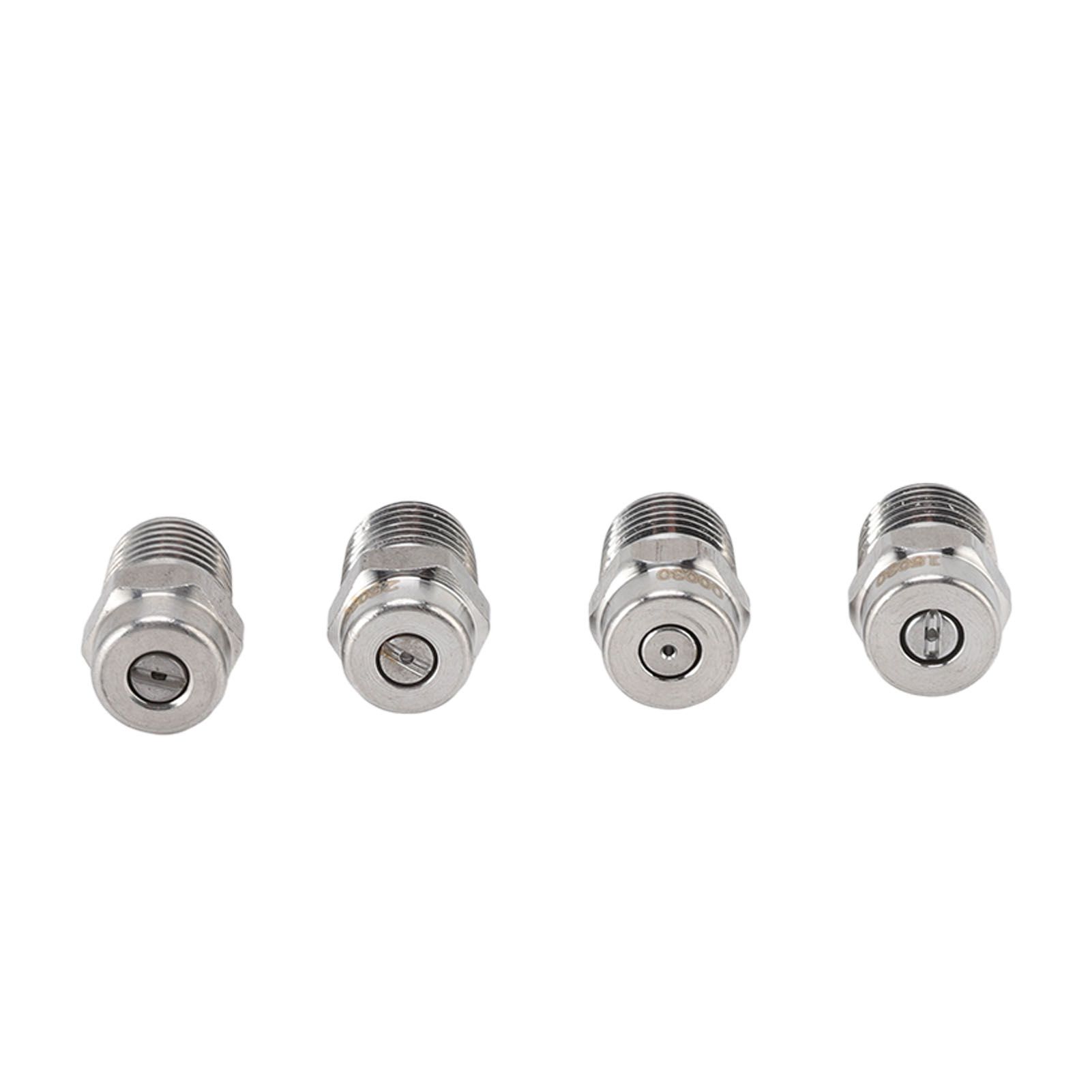 4Pcs Threaded Nozzles 22mm 304 Stainless Steel G1/4 External Thread Pressure Washer Accessories 1.07mm/0.42in Hole Diameter - Image 3