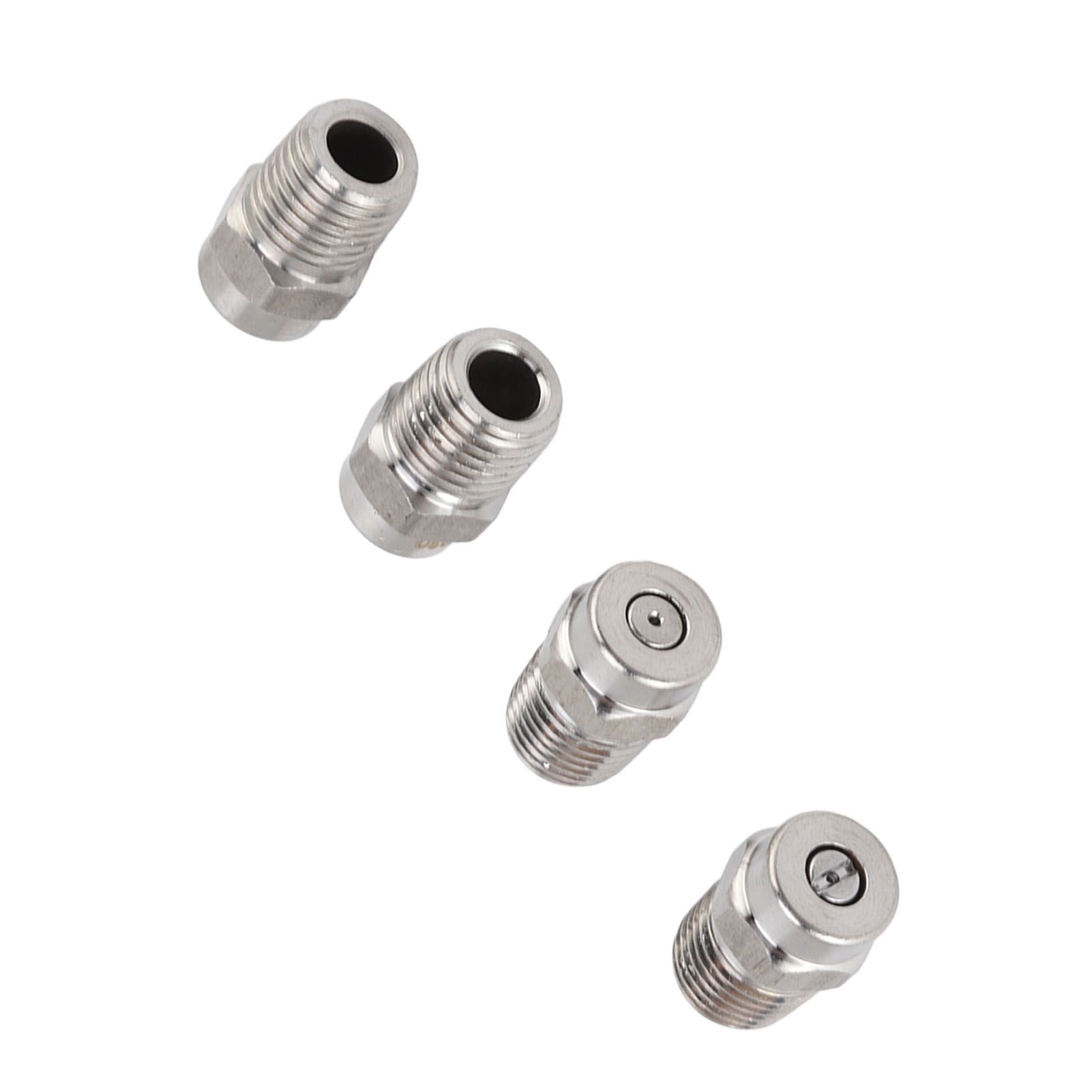 4Pcs Threaded Nozzles 22mm 304 Stainless Steel G1/4 External Thread Pressure Washer Accessories 1.07mm/0.42in Hole Diameter - Image 5