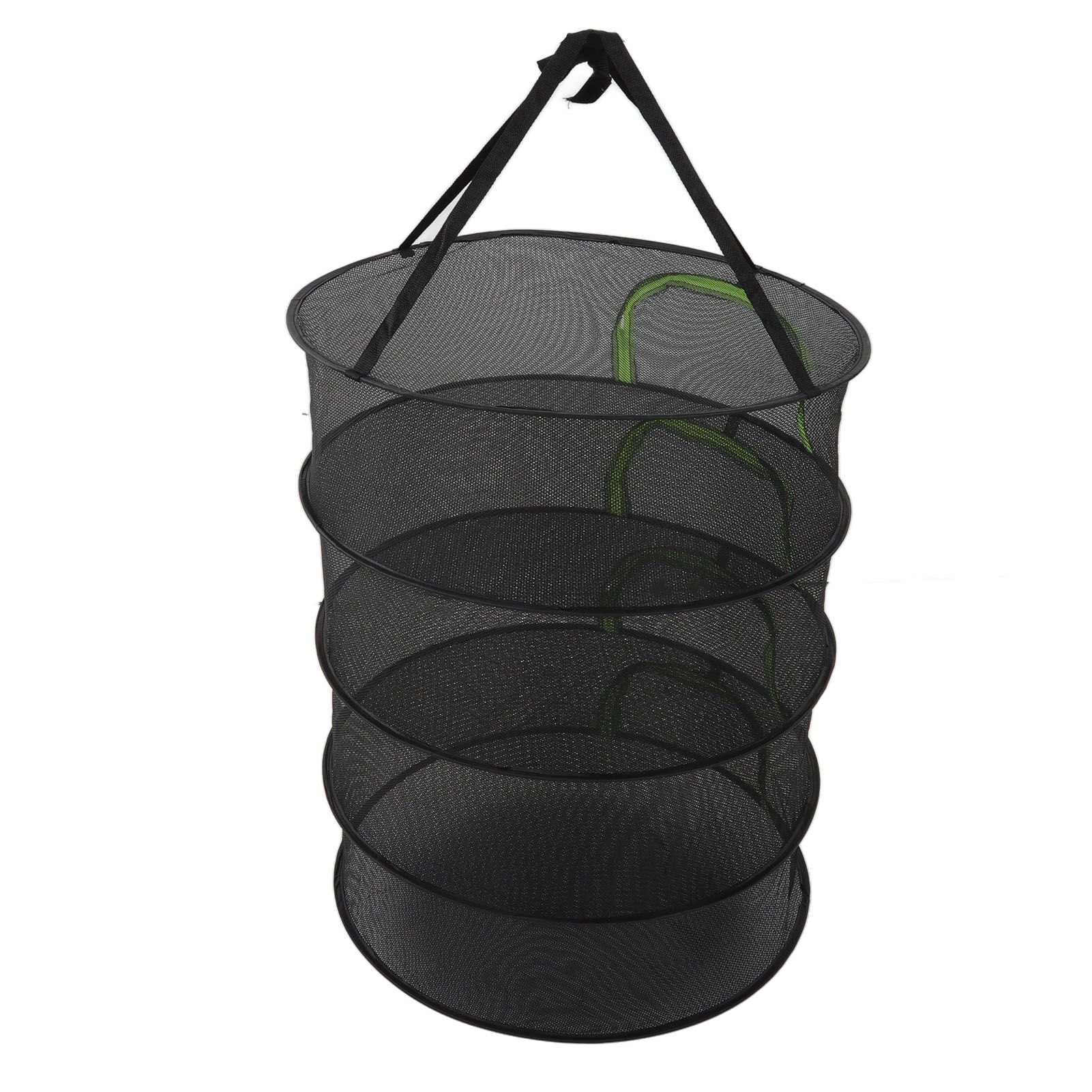 Foldable Plant Drying Net Multilayer Zipper Closure Design 60cm Diameter Herb Buds Dry Net with Storage Bag 4 Layers - Image 6