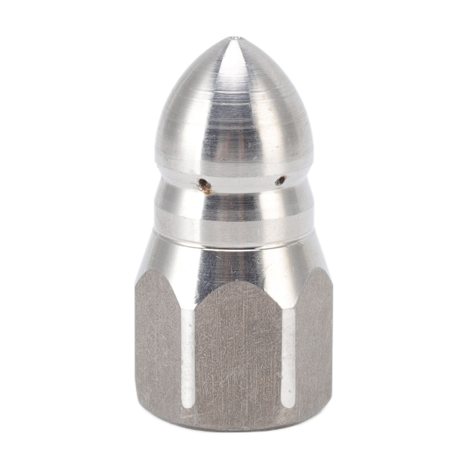 High Pressure Washer Spray Nozzle Stainless Steel Sewer Jetting Nozzle for Industrial Pipe Cleaning G1/4 Internal Thread - Image 3
