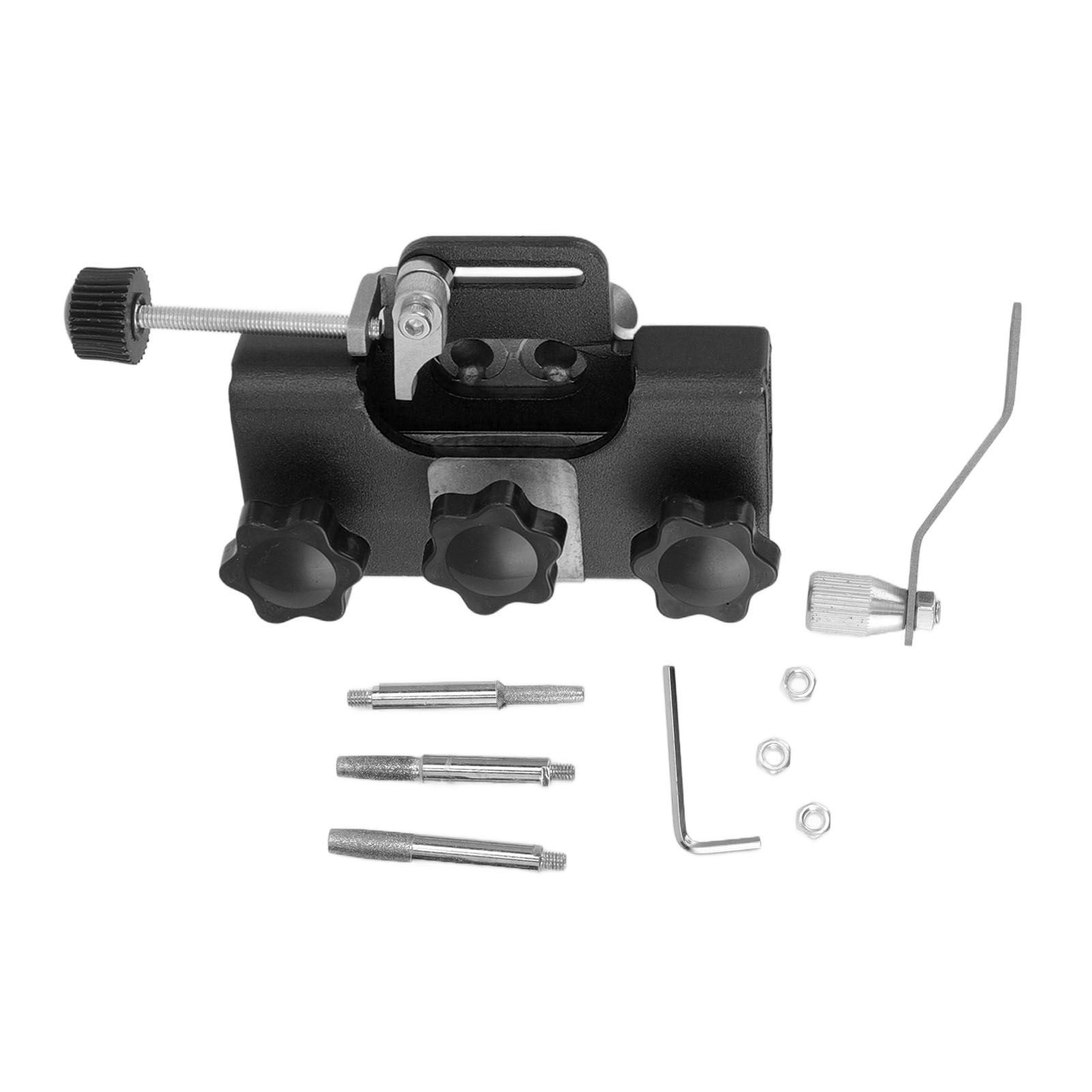 Chainsaw Sharpener Portable Lightweight Hand Crank Chain Sharpening Jig for Electric Saws Black - Image 1
