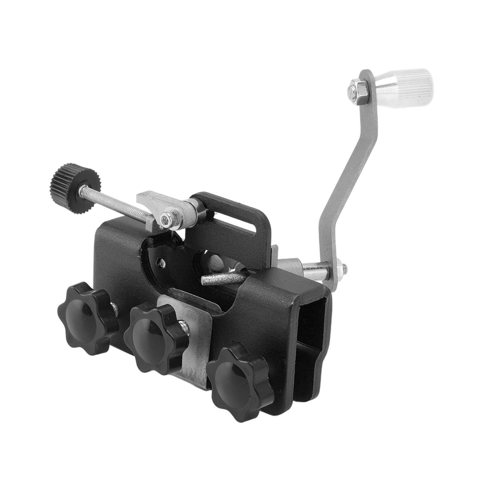 Chainsaw Sharpener Portable Lightweight Hand Crank Chain Sharpening Jig for Electric Saws Black - Image 2