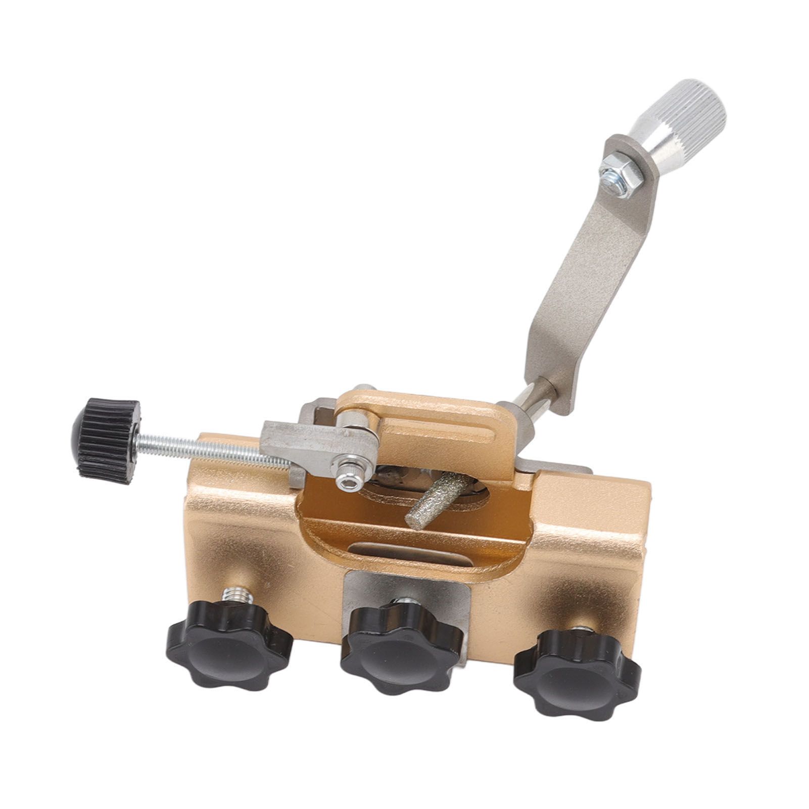Chainsaw Sharpener Portable Lightweight Hand Crank Chain Sharpening Jig for Electric Saws Gold - Image 4