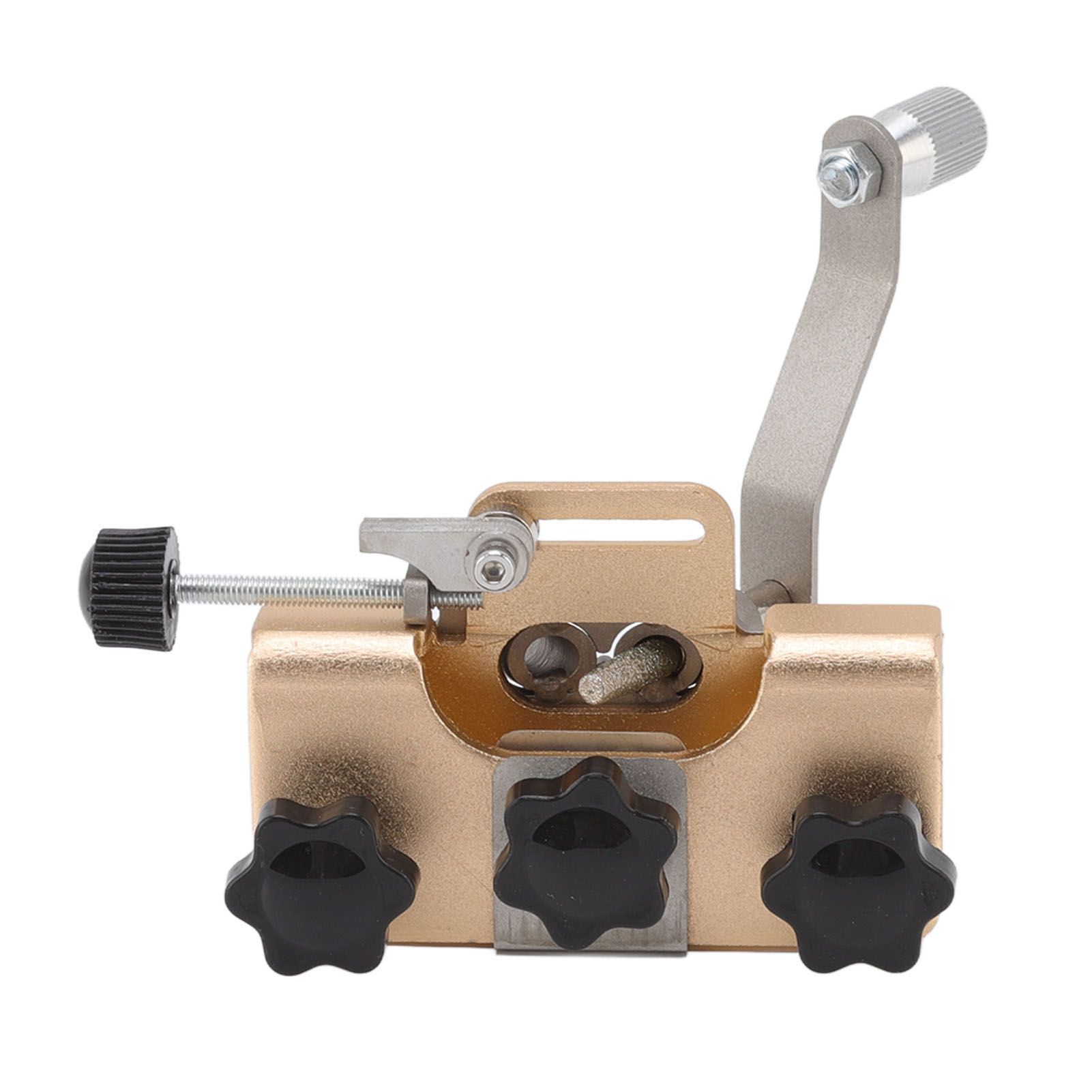Chainsaw Sharpener Portable Lightweight Hand Crank Chain Sharpening Jig for Electric Saws Gold - Image 5