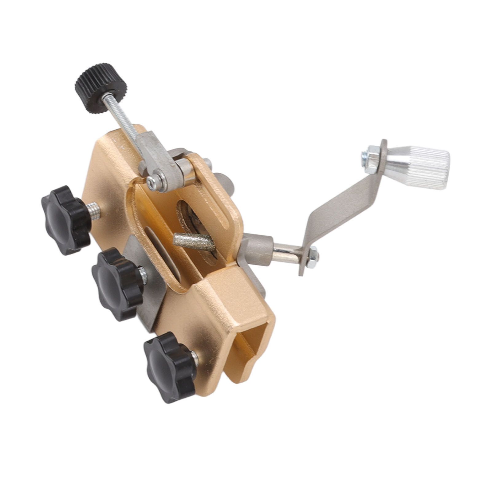 Chainsaw Sharpener Portable Lightweight Hand Crank Chain Sharpening Jig for Electric Saws Gold - Image 8