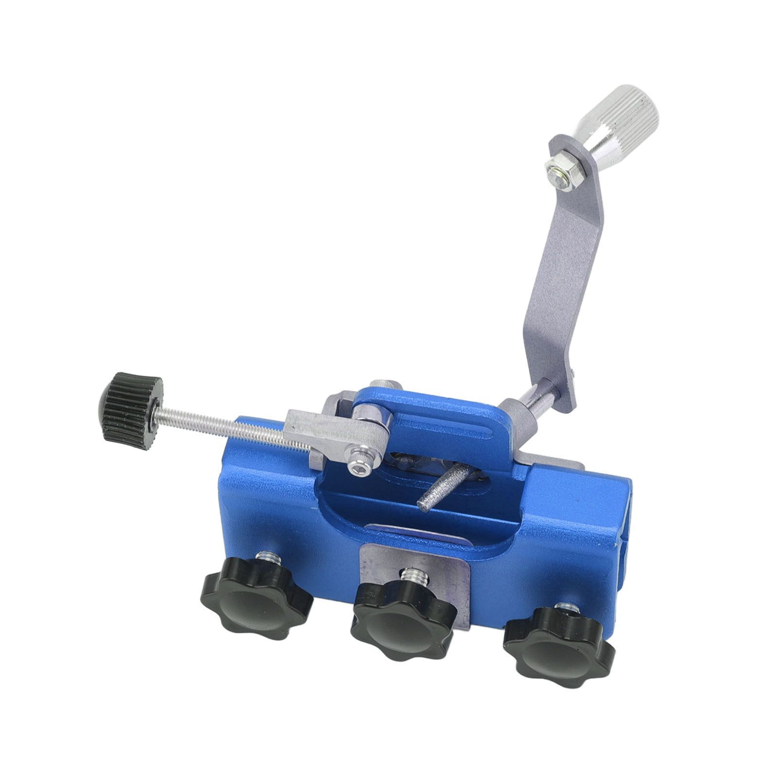 Chainsaw Sharpener Portable Lightweight Hand Crank Chain Sharpening Jig for Electric Saws Blue - Image 4