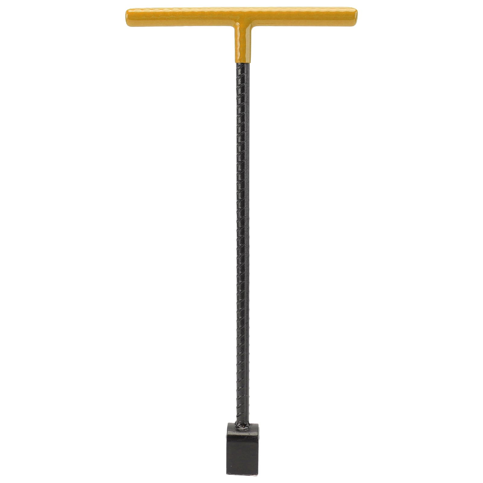 Steel Water Meter Key Wrench Multifunction T Handle Curb Key With 4 Way Utility Tool for Valves Faucets Yellow - Image 2