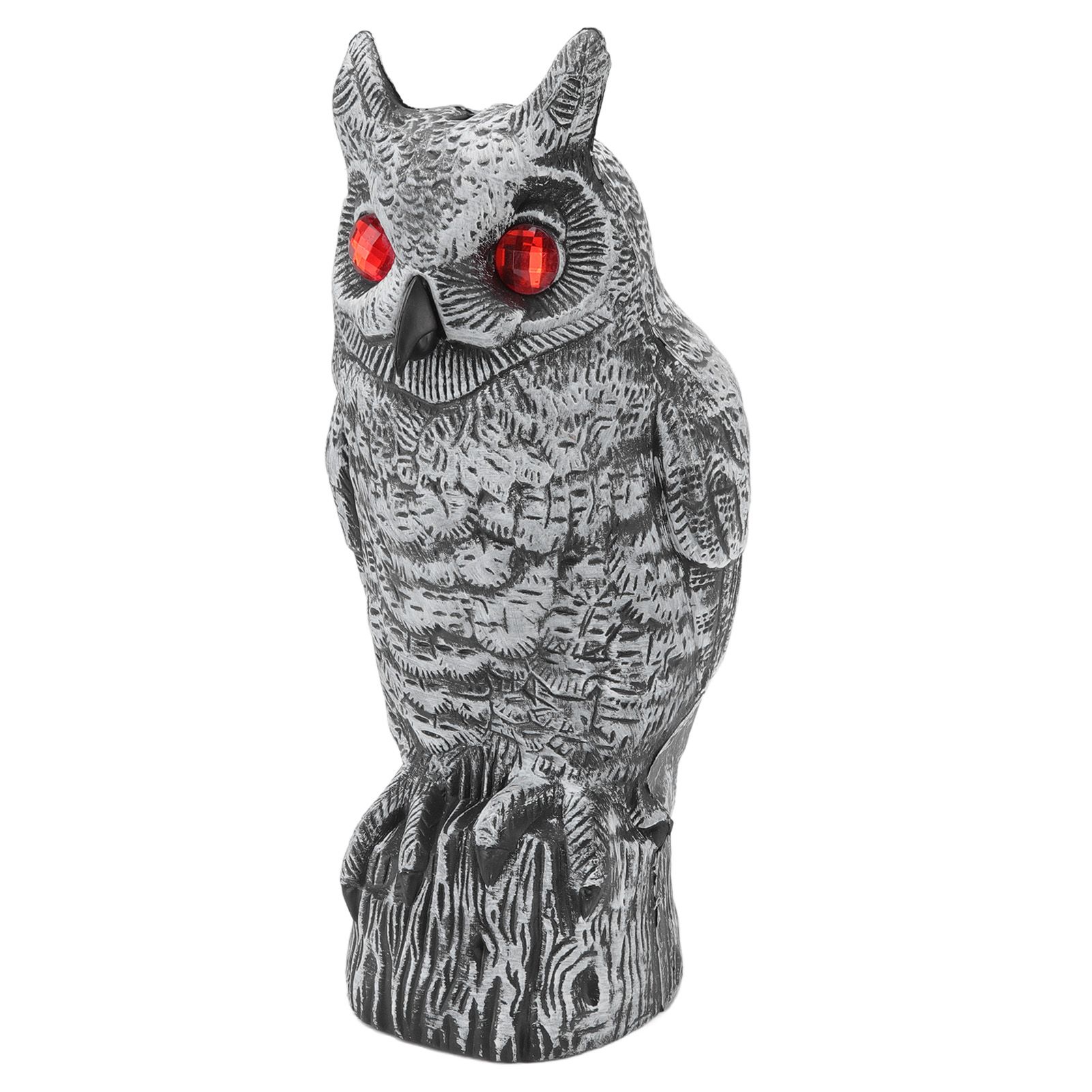 Solar Powered Owl Glowing Eyes Lifelike Appearance Waterproof Sun Resistant Bird Repeller for Home Garden Patio Fence - Image 2
