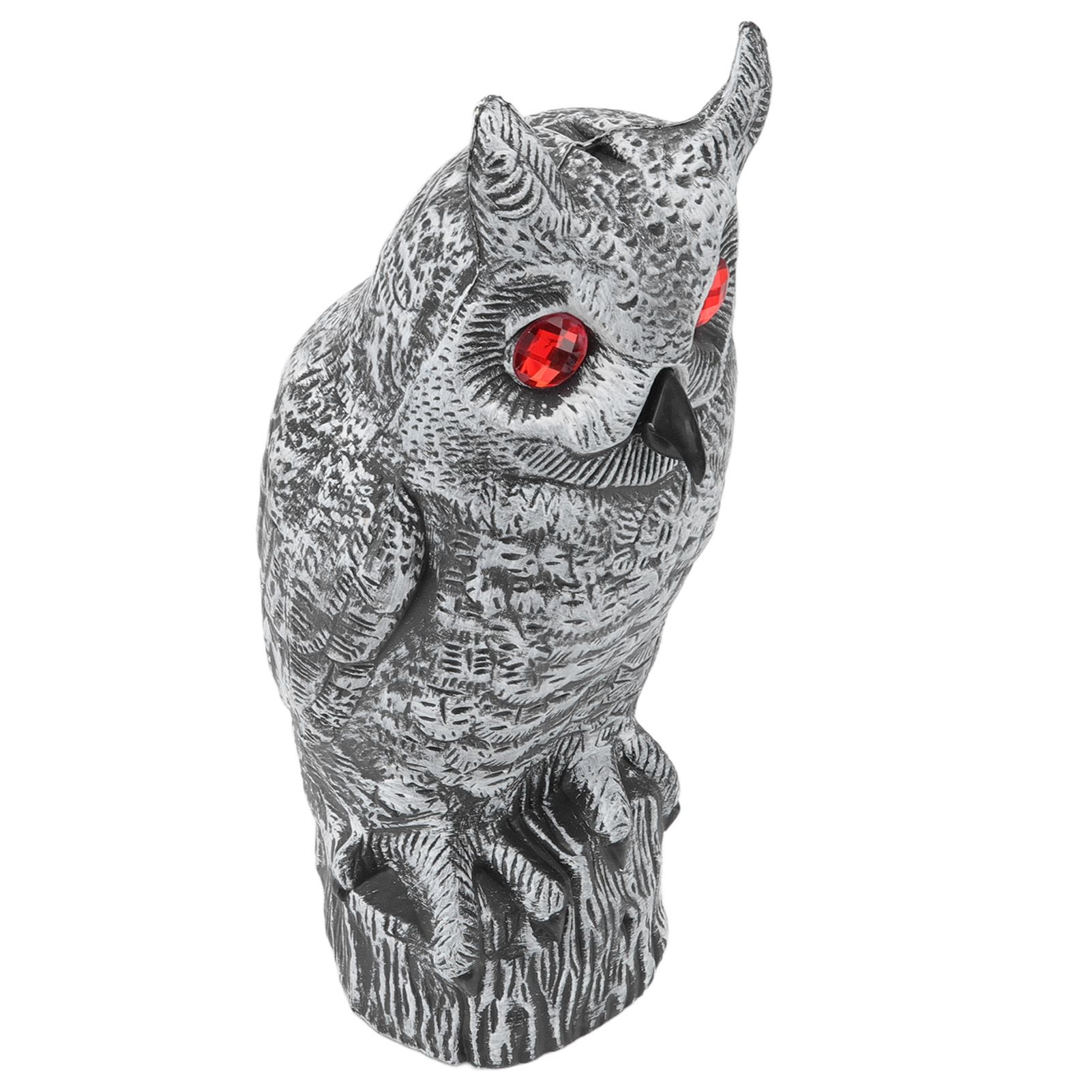 Solar Powered Owl Glowing Eyes Lifelike Appearance Waterproof Sun Resistant Bird Repeller for Home Garden Patio Fence - Image 4