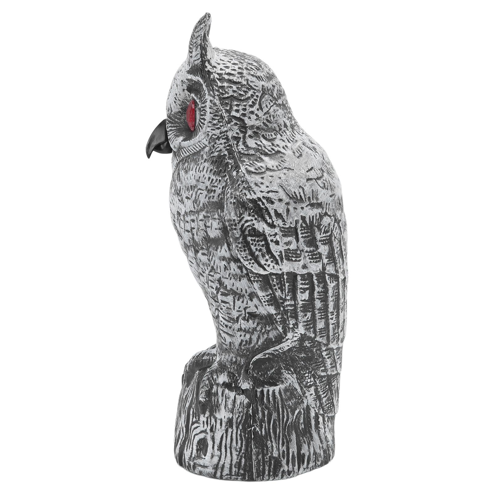 Solar Powered Owl Glowing Eyes Lifelike Appearance Waterproof Sun Resistant Bird Repeller for Home Garden Patio Fence - Image 5