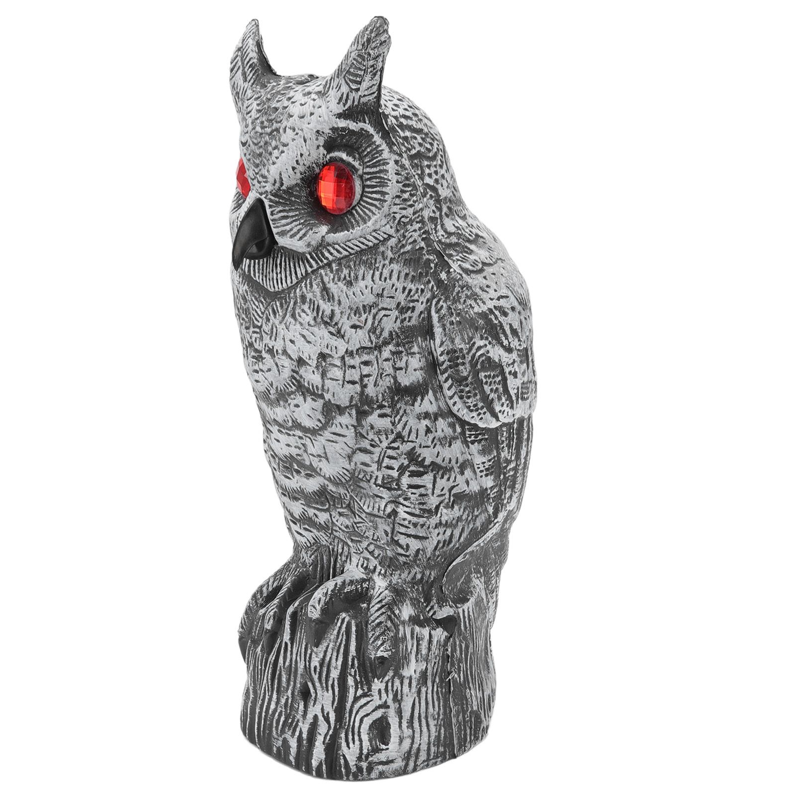 Solar Powered Owl Glowing Eyes Lifelike Appearance Waterproof Sun Resistant Bird Repeller for Home Garden Patio Fence - Image 6